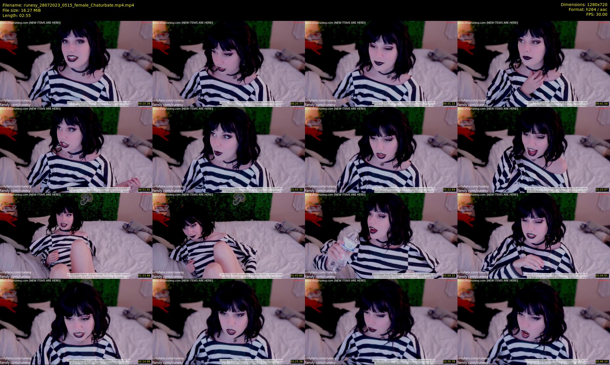 runesy — 3 minute Chaturbate female cam show recording, 720p, Jul 28, 2023