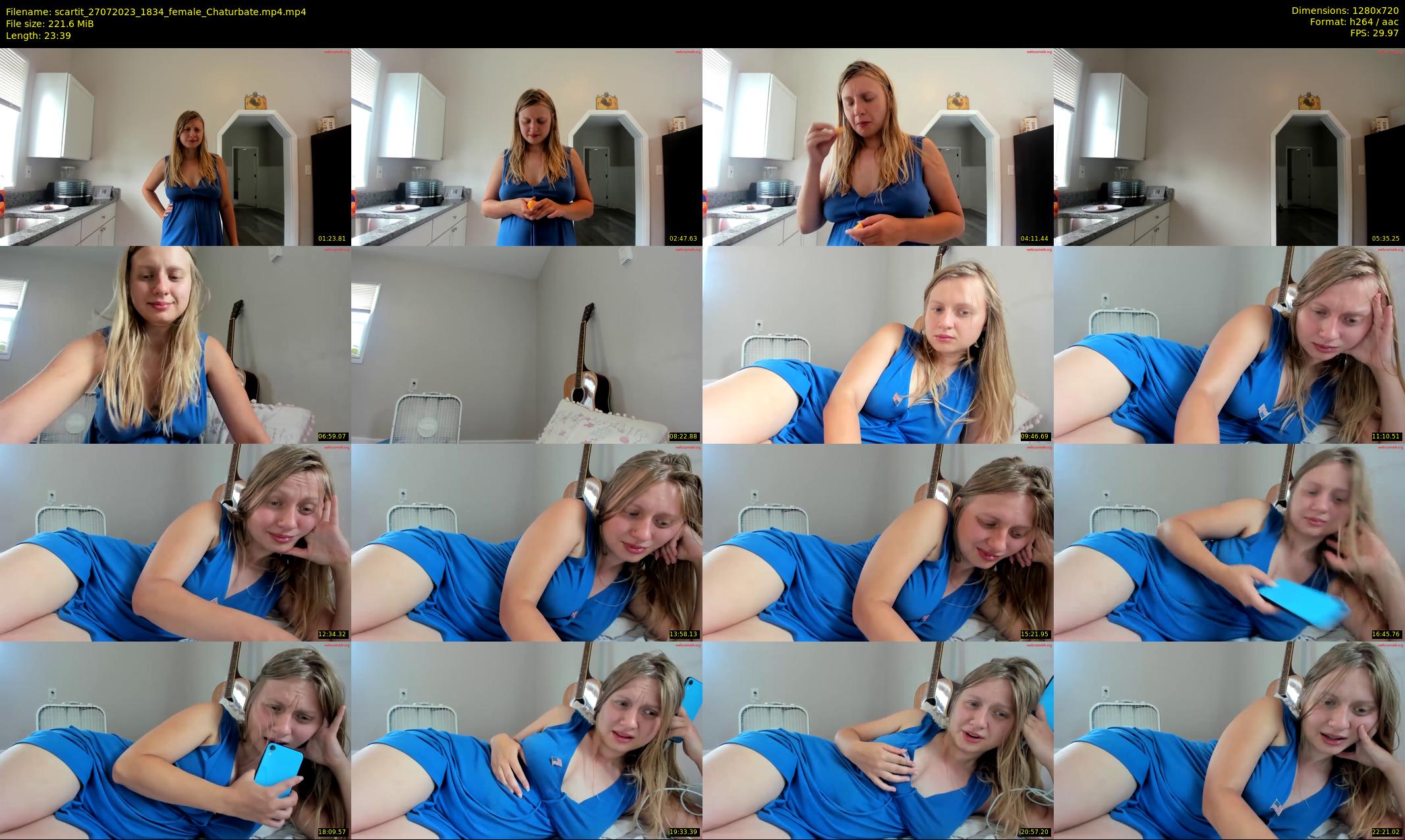 scartit — 24 minute Chaturbate female cam show recording, 720p, Jul 27, 2023
