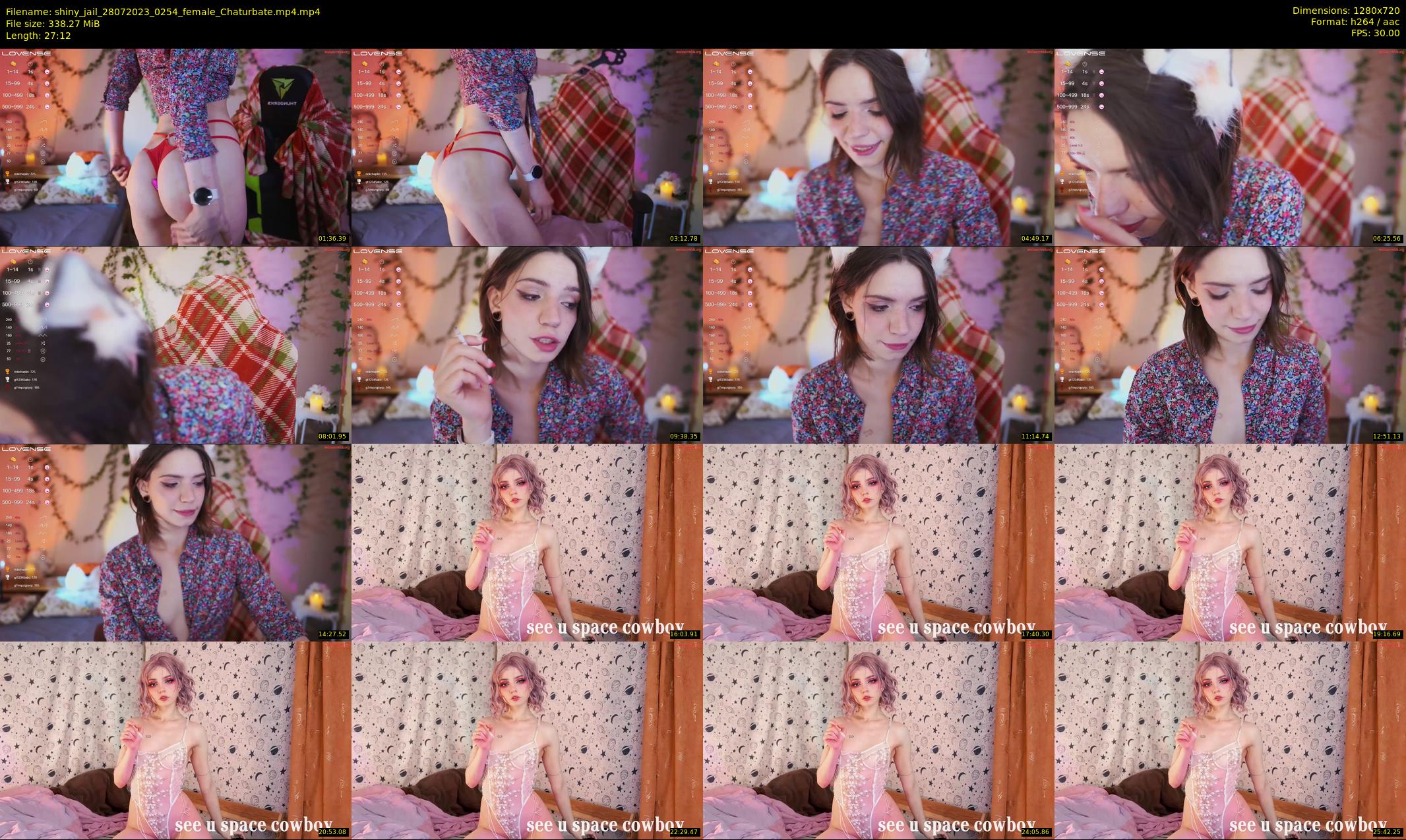 shiny_jail — 28 minute Chaturbate female cam show recording, 720p, Jul 28, 2023