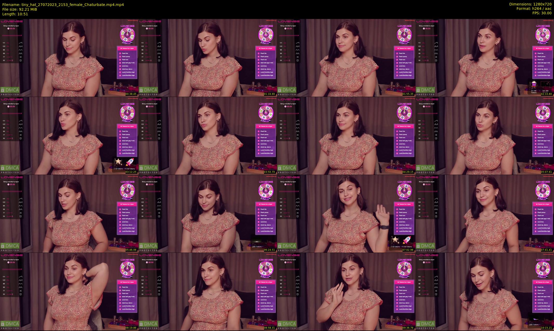 tiny_hat — 11 minute Chaturbate female cam show recording, 720p, Jul 27, 2023