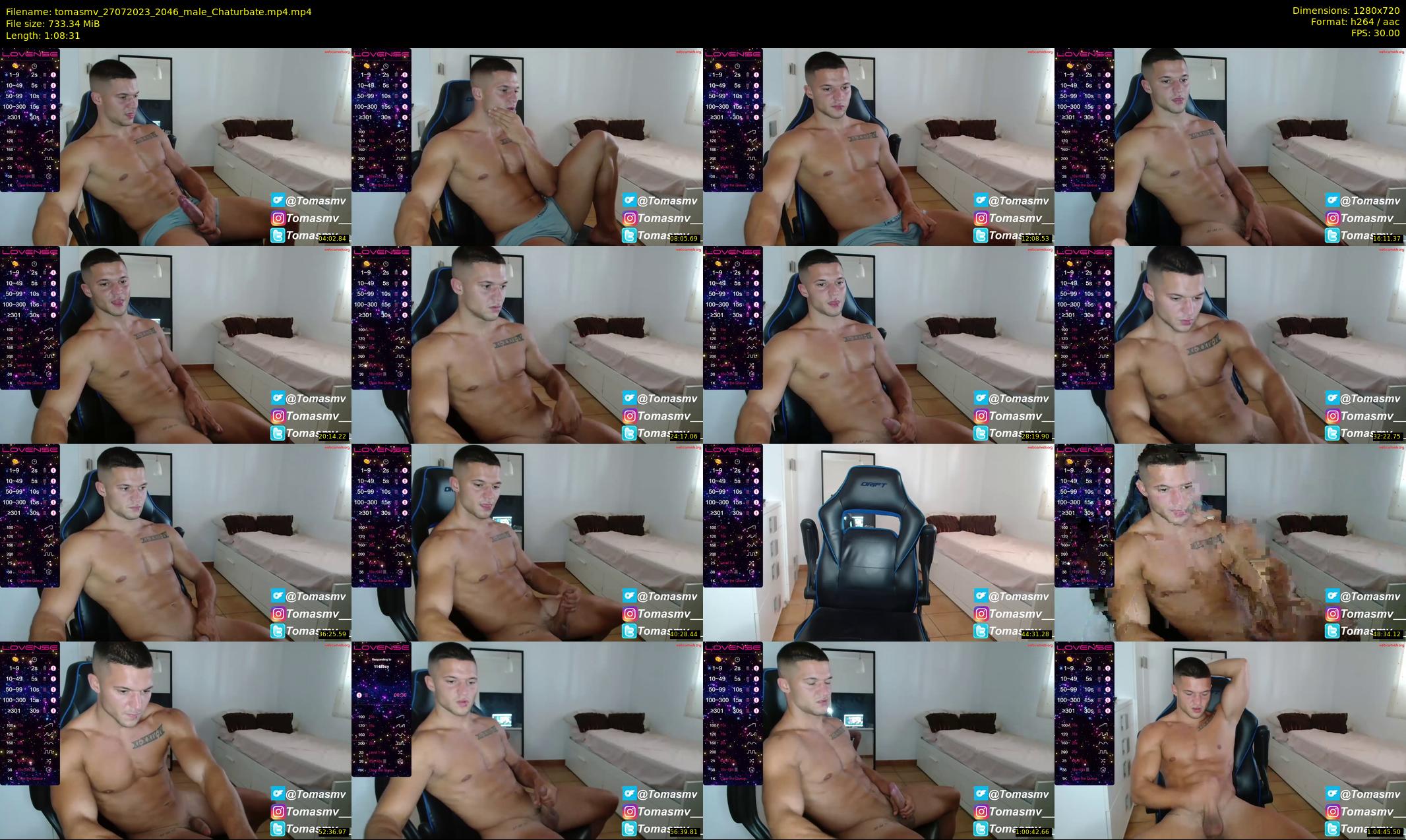 tomasmv — 69 minute Chaturbate male cam show recording, 720p, Jul 27, 2023