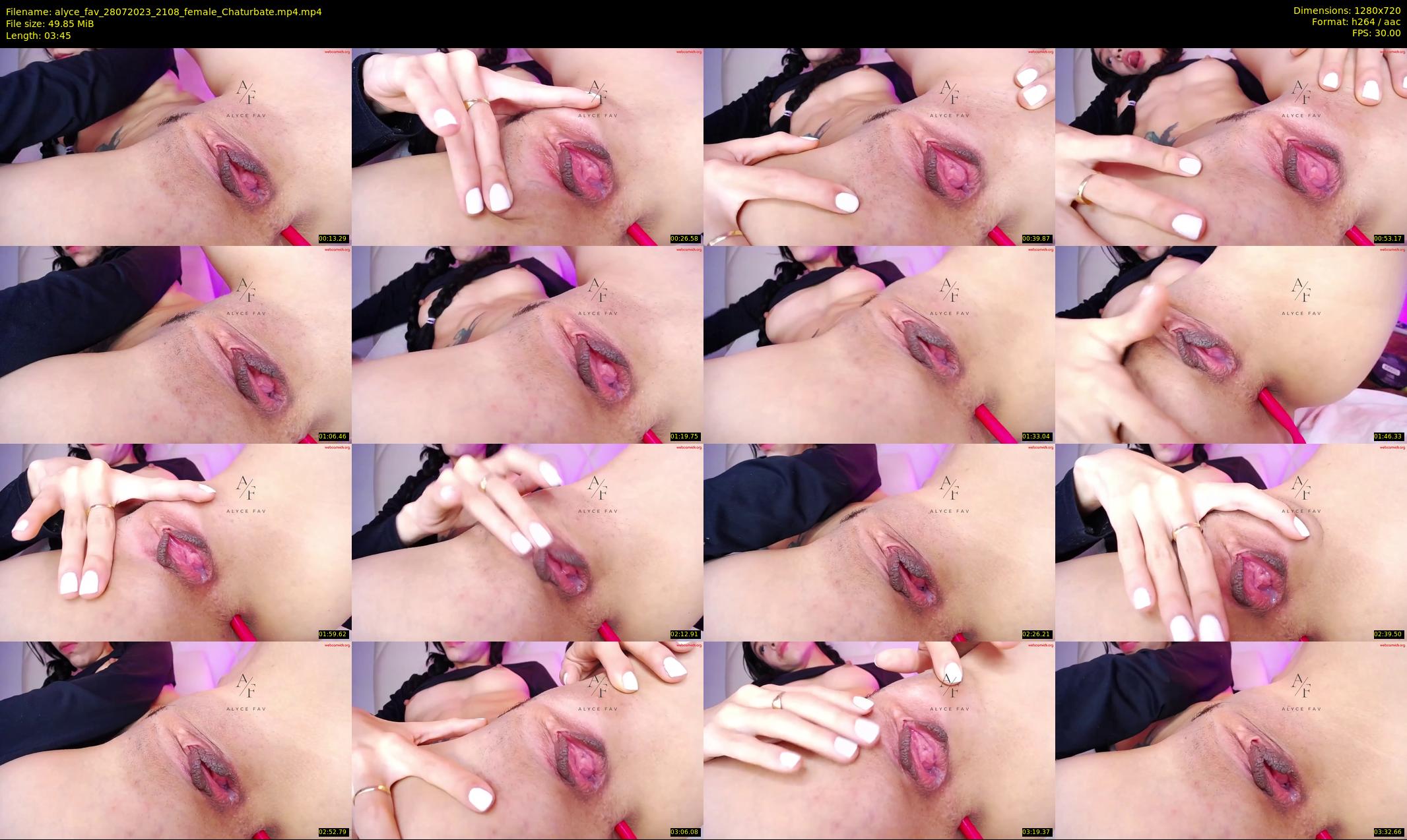 alyce_fav — 4 minute Chaturbate female cam show recording, 720p, Jul 28, 2023