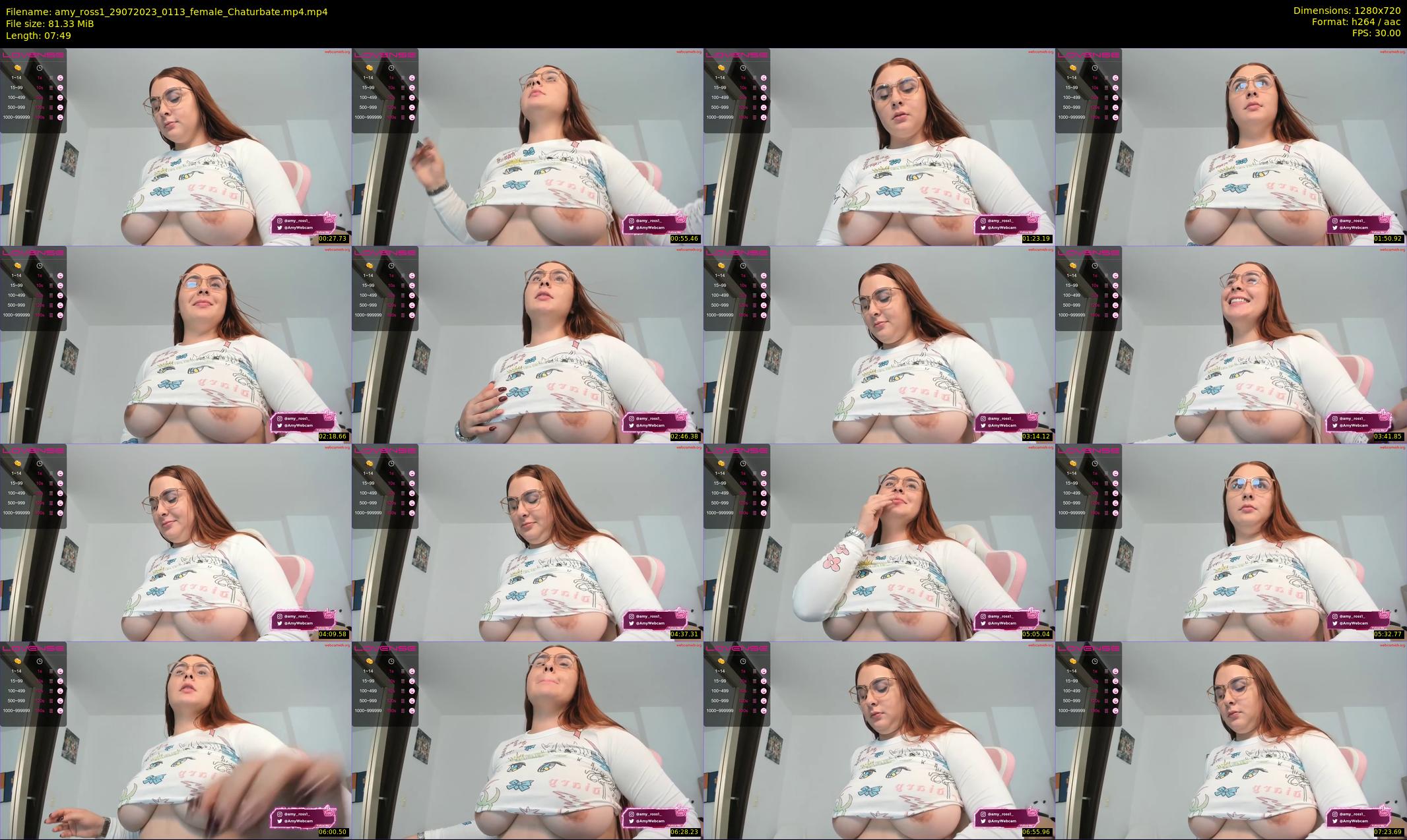 amy_ross1 — 8 minute Chaturbate female cam show recording, 720p, Jul 29, 2023