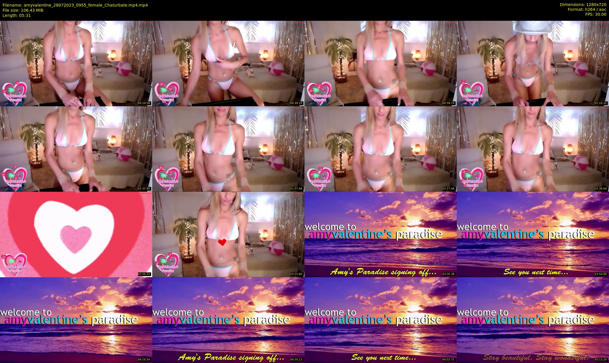amyvalentine — 6 minute Chaturbate female cam show recording, 720p, Jul 28, 2023