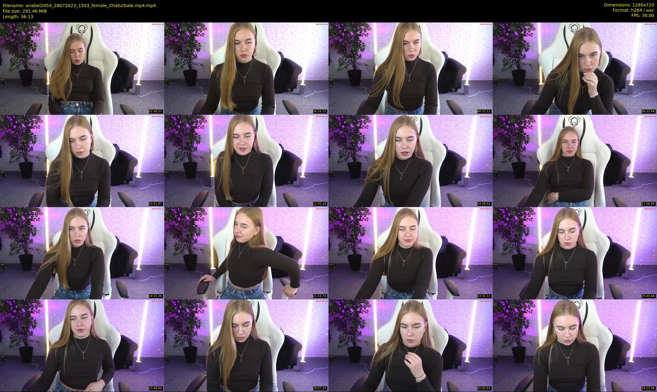 anabel2054 — 37 minute Chaturbate female cam show recording, 720p, Jul 28, 2023