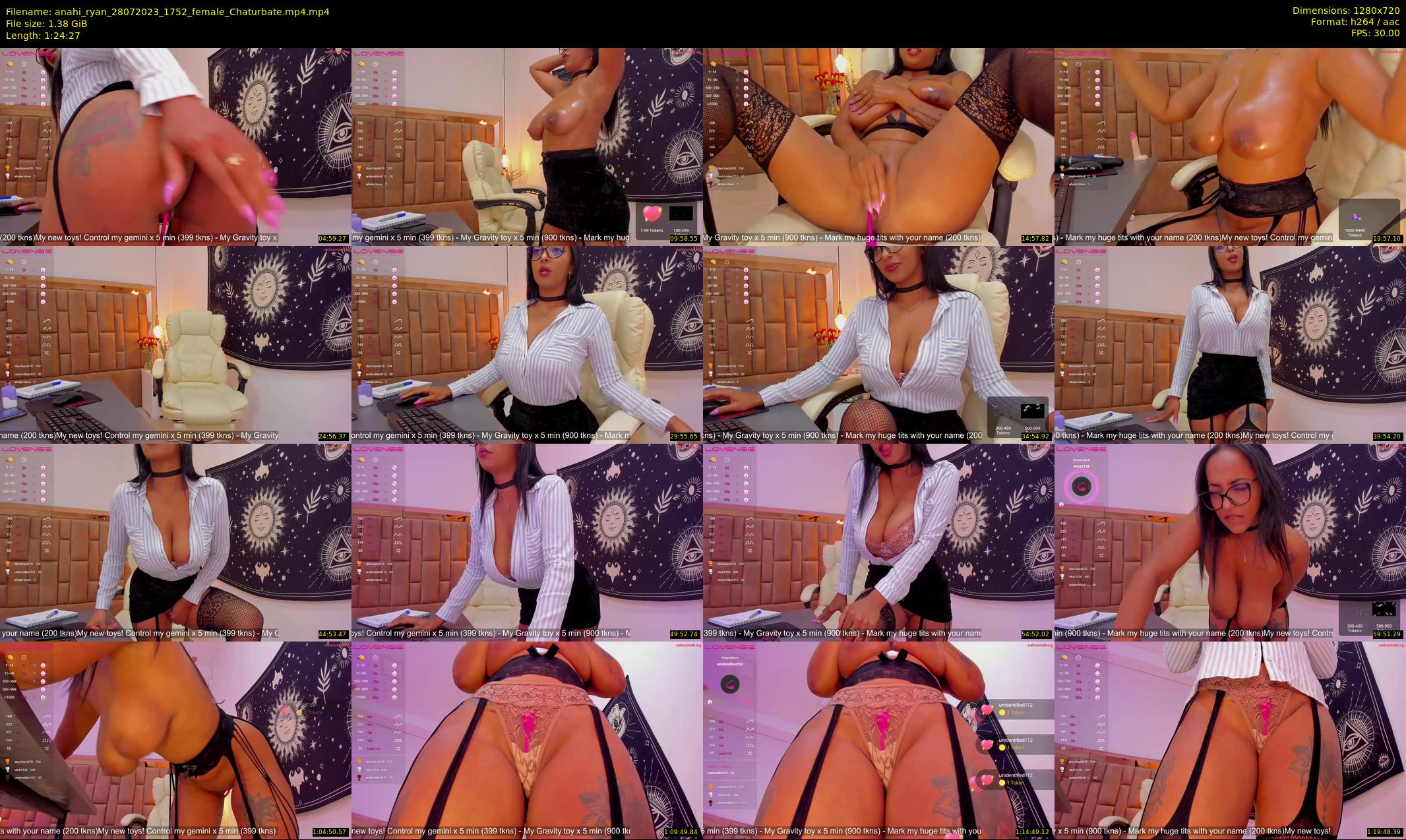 anahi_ryan — 85 minute Chaturbate female cam show recording, 720p, Jul 28, 2023