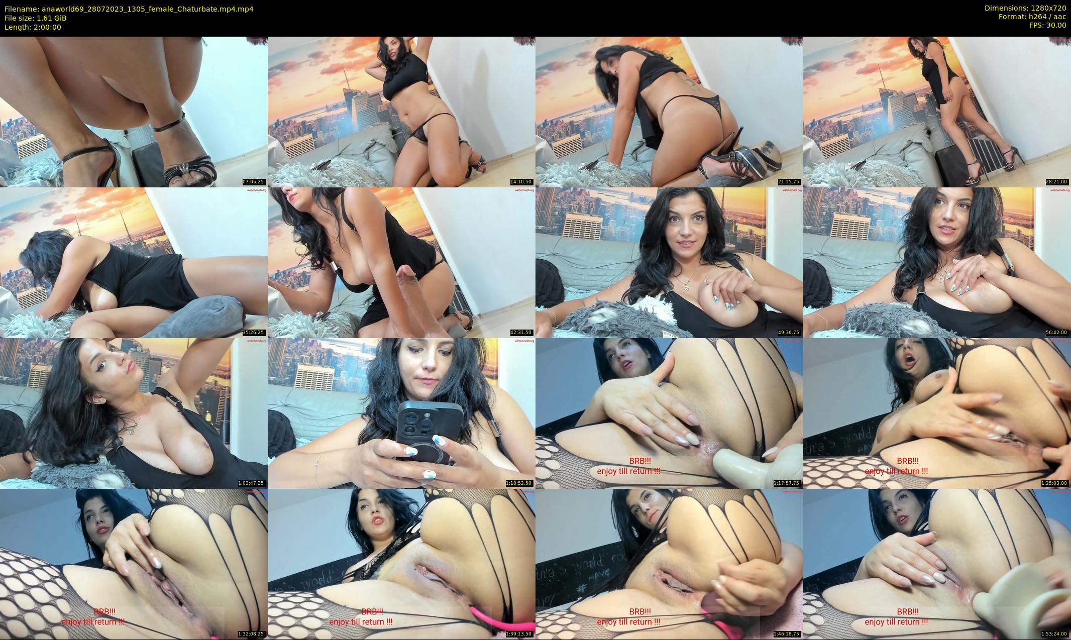 anaworld69 — 120 minute Chaturbate female cam show recording, 720p, Jul 28, 2023