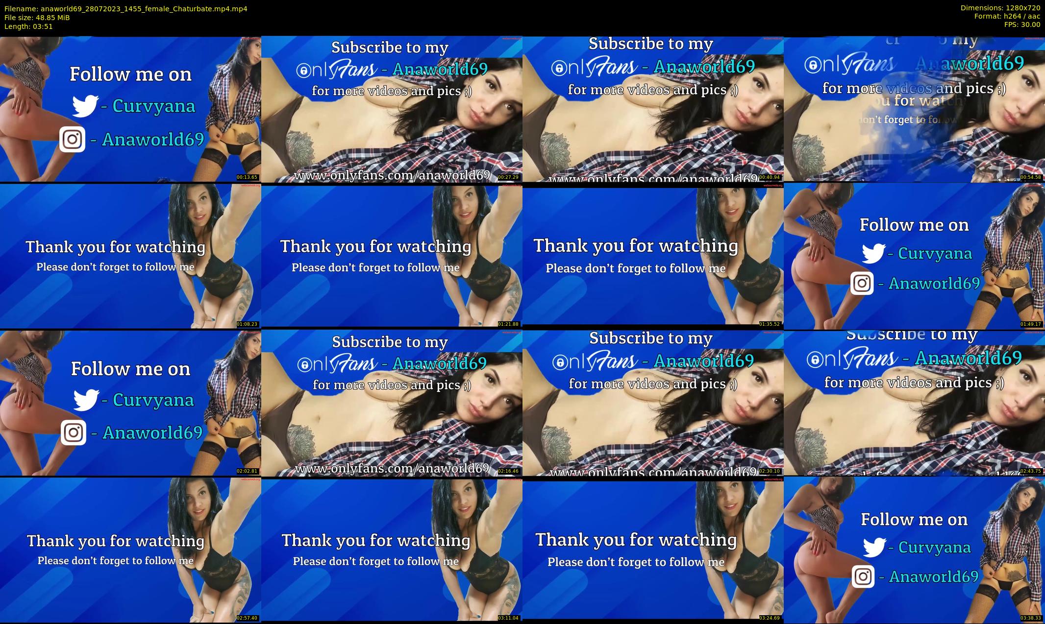 anaworld69 — 4 minute Chaturbate female cam show recording, 720p, Jul 28, 2023