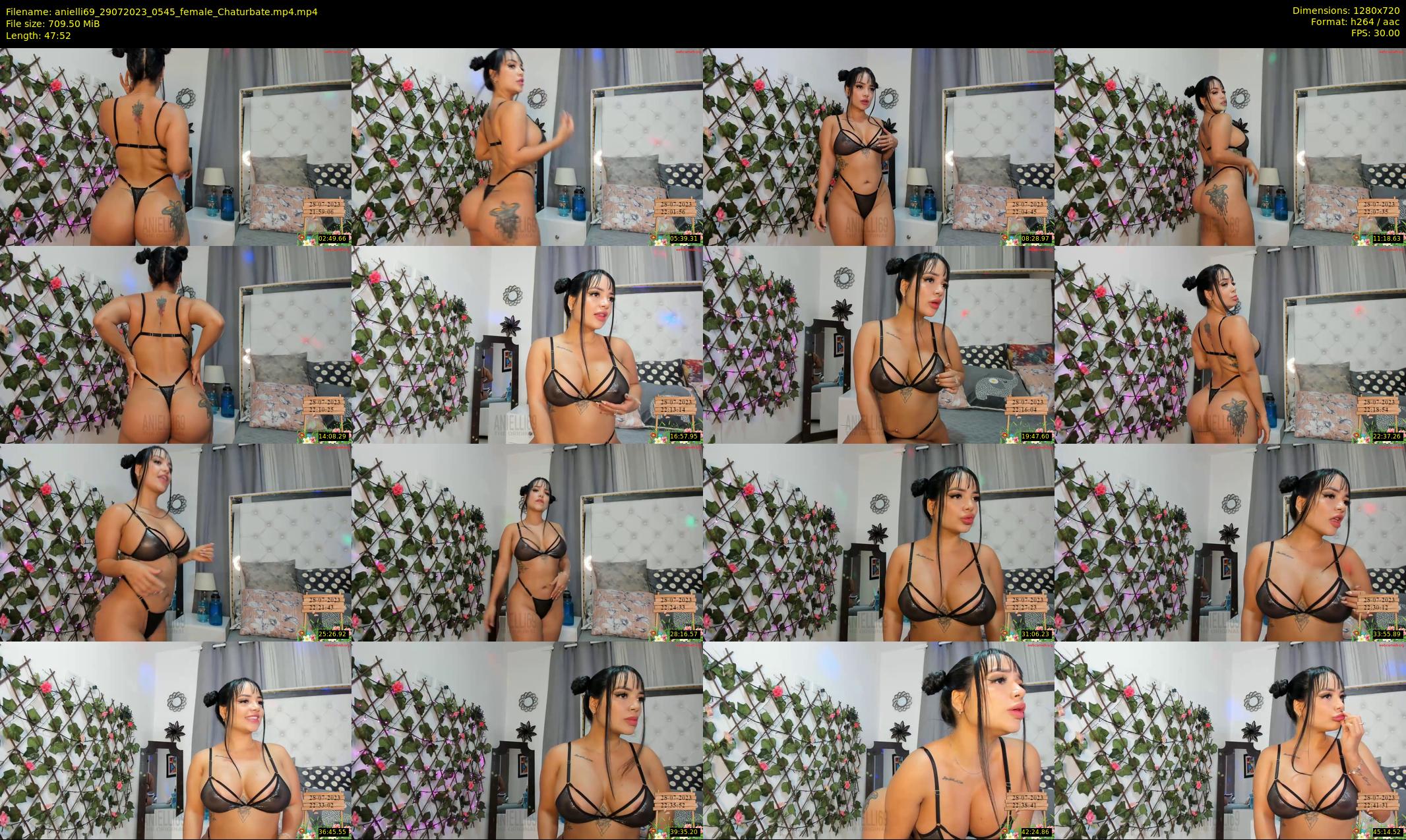 anielli69 — 48 minute Chaturbate female cam show recording, 720p, Jul 29, 2023