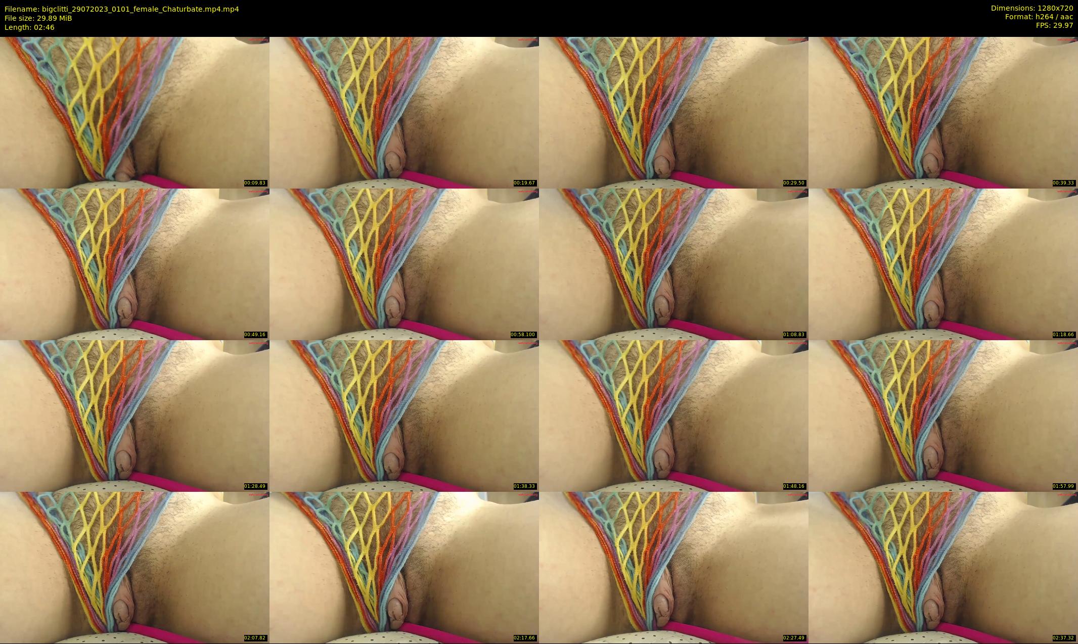 bigclitti — 3 minute Chaturbate female cam show recording, 720p, Jul 29, 2023