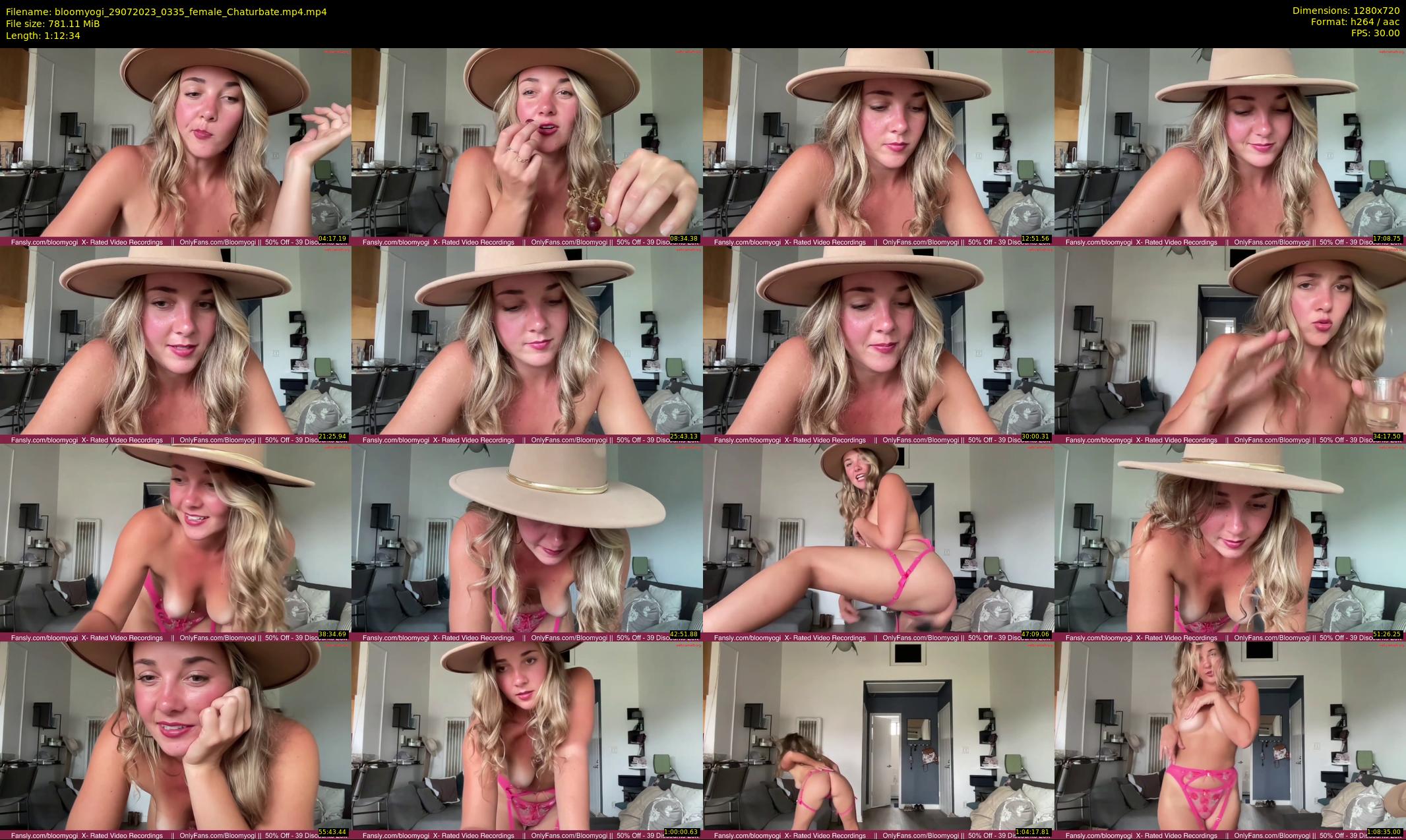bloomyogi — 73 minute Chaturbate female cam show recording, 720p, Jul 29, 2023