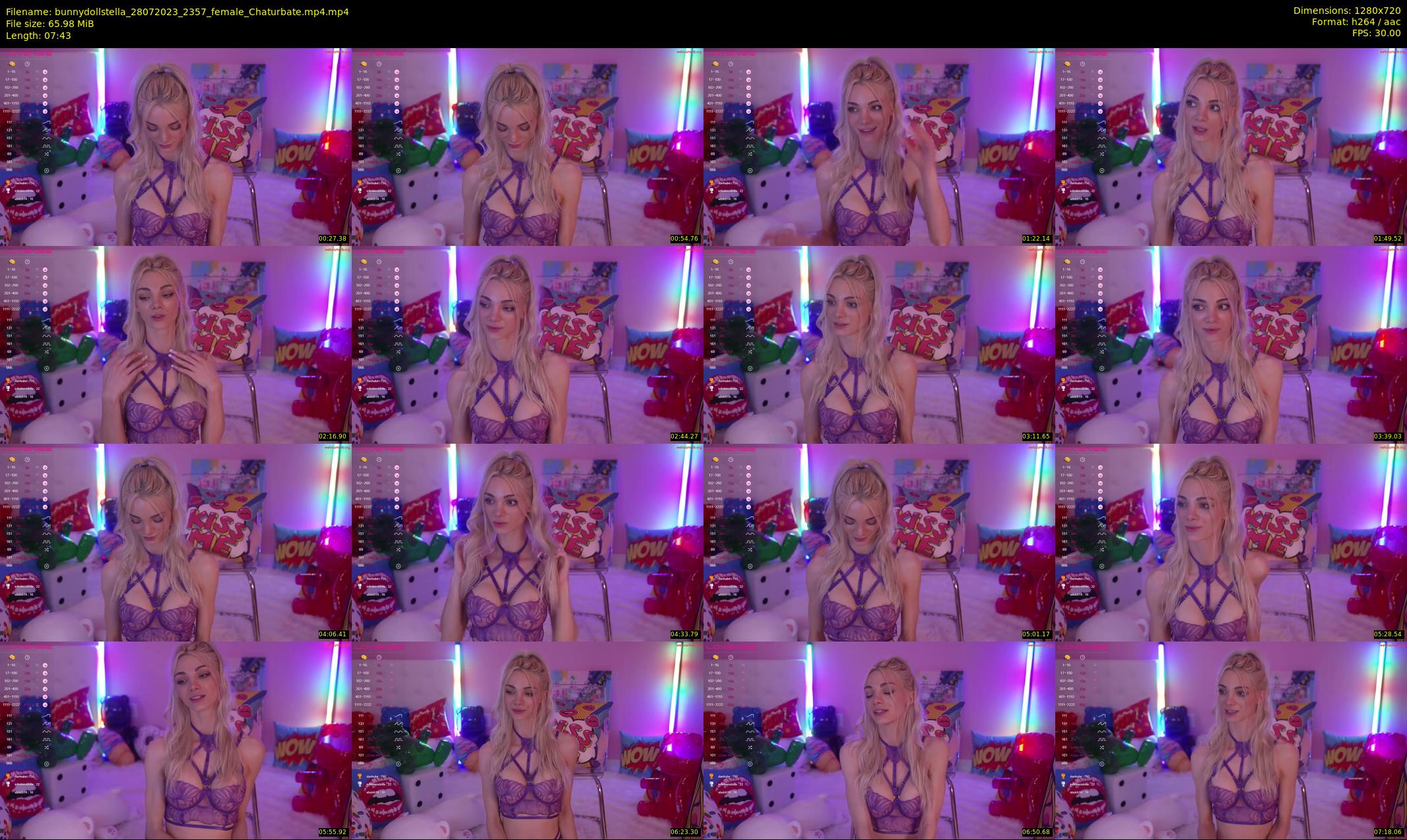 bunnydollstella — 8 minute Chaturbate female cam show recording, 720p, Jul 28, 2023