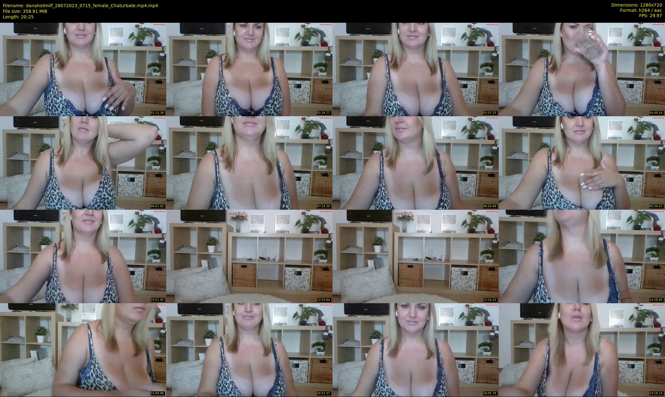 danahotmilf — 21 minute Chaturbate female cam show recording, 720p, Jul 28, 2023