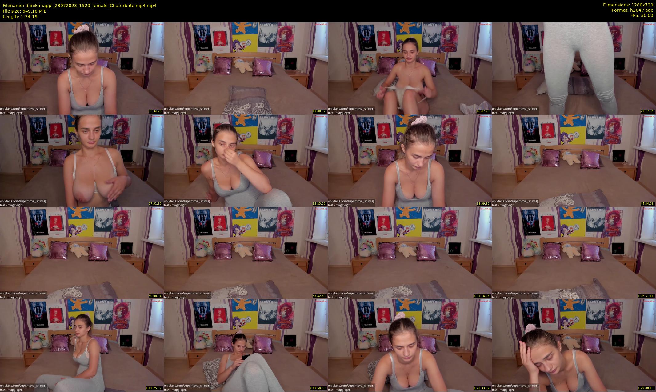 danikanappi — 95 minute Chaturbate female cam show recording, 720p, Jul 28, 2023