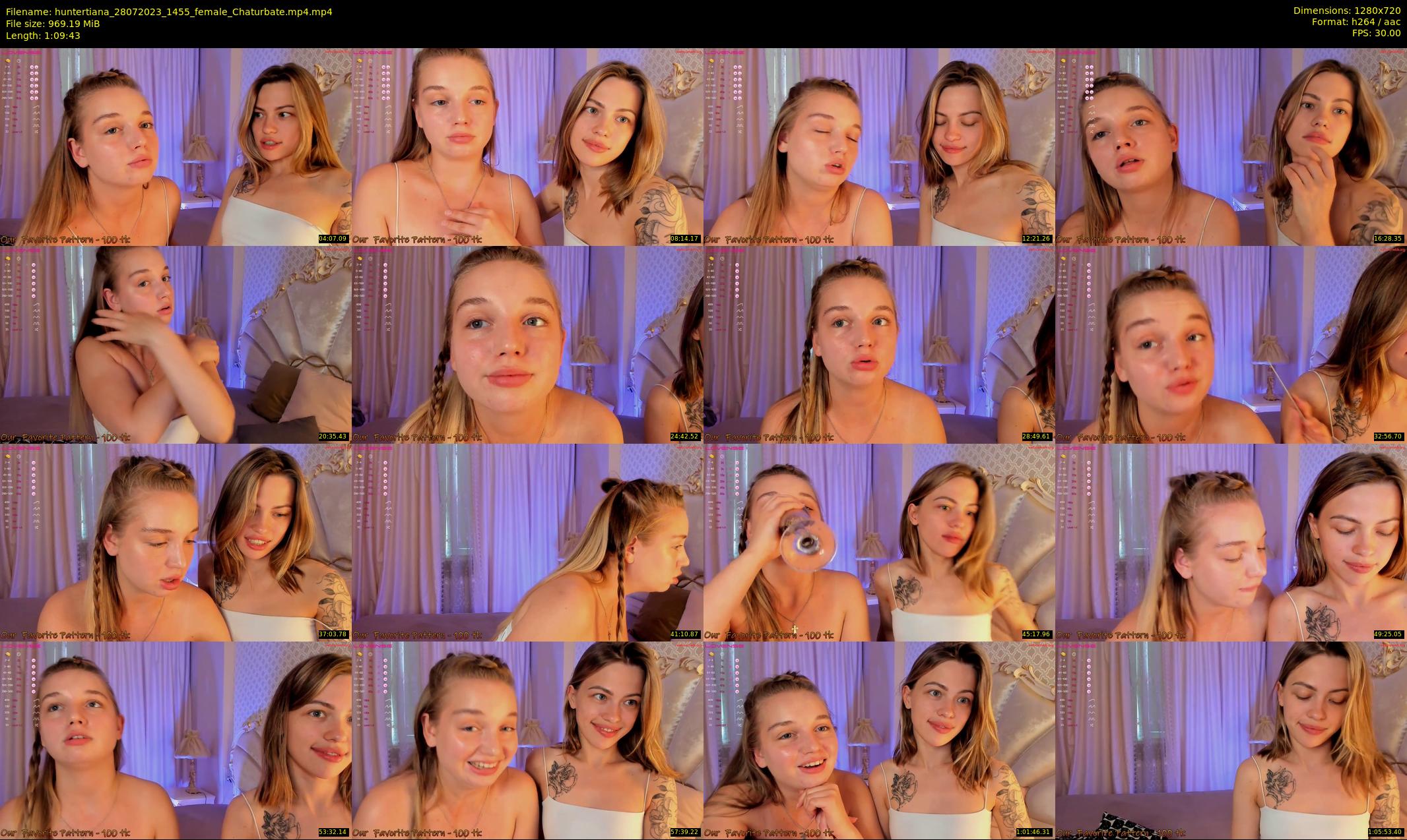 huntertiana — 70 minute Chaturbate female cam show recording, 720p, Jul 28, 2023