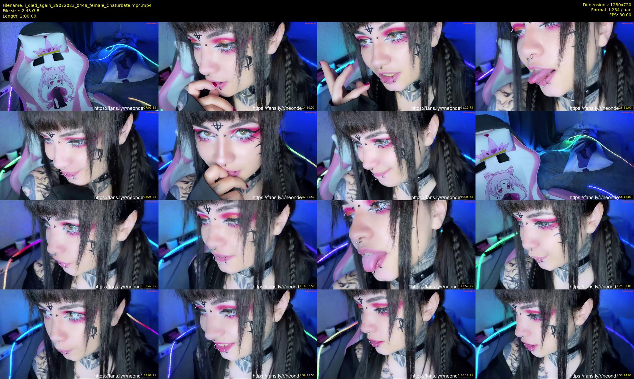 i_died_again — 120 minute Chaturbate female cam show recording, 720p, Jul 29, 2023