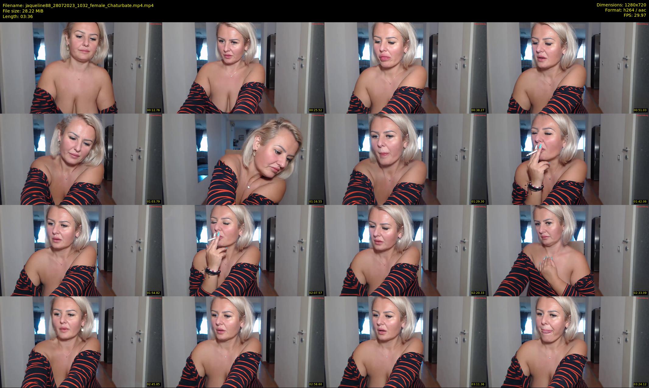 jaqueline88 — 4 minute Chaturbate female cam show recording, 720p, Jul 28, 2023