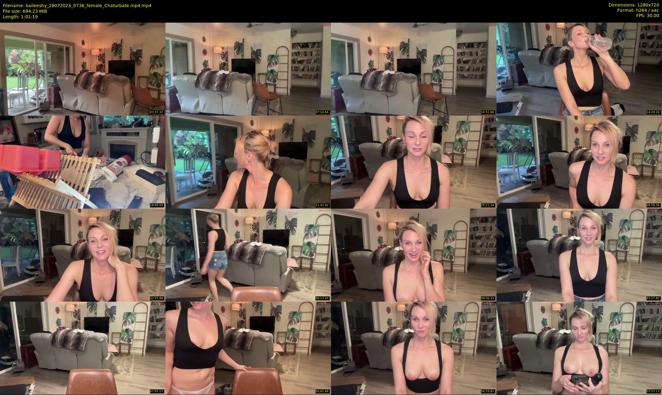 kaileeshy — 62 minute Chaturbate female cam show recording, 720p, Jul 28, 2023