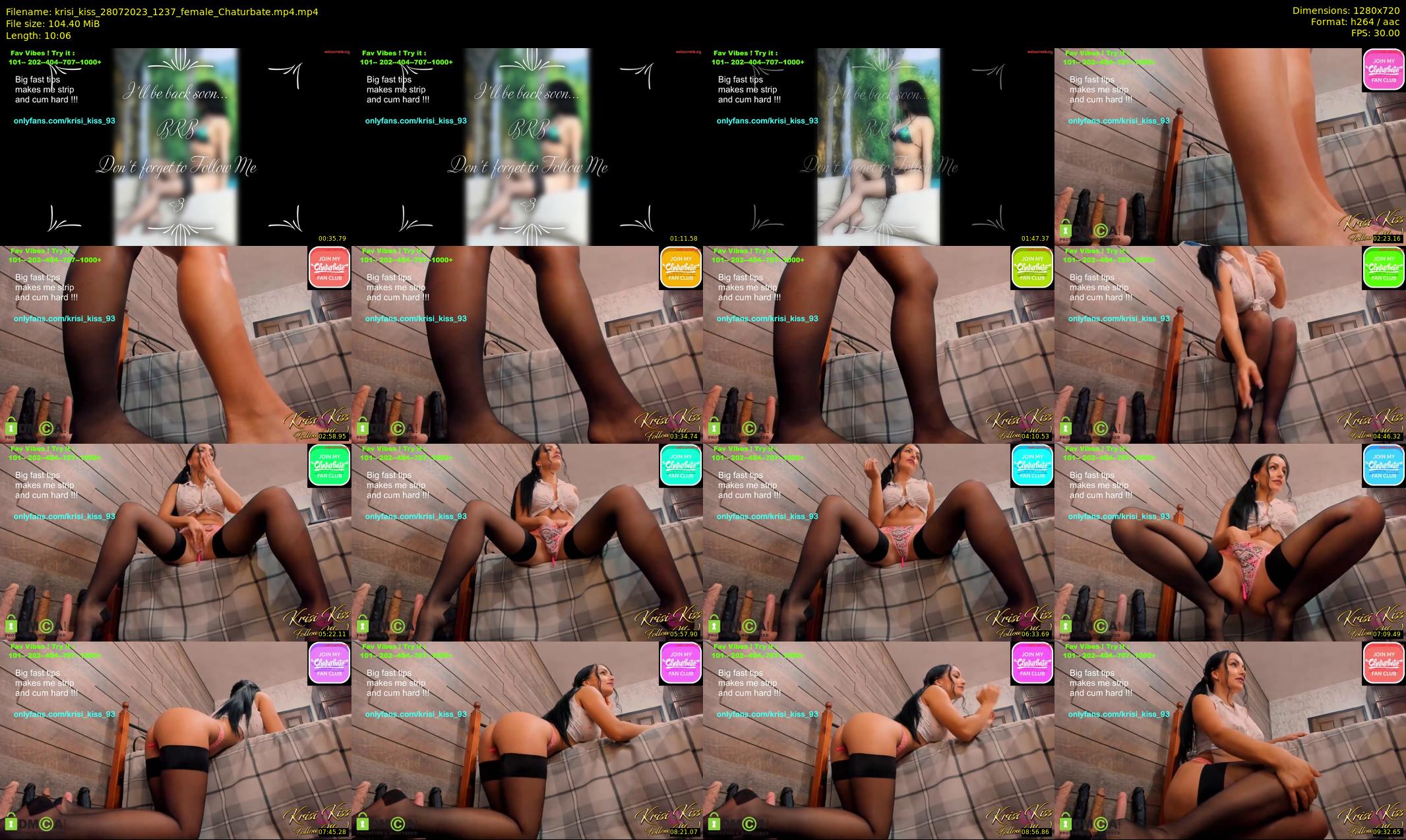 krisi_kiss — 11 minute Chaturbate female cam show recording, 720p, Jul 28, 2023