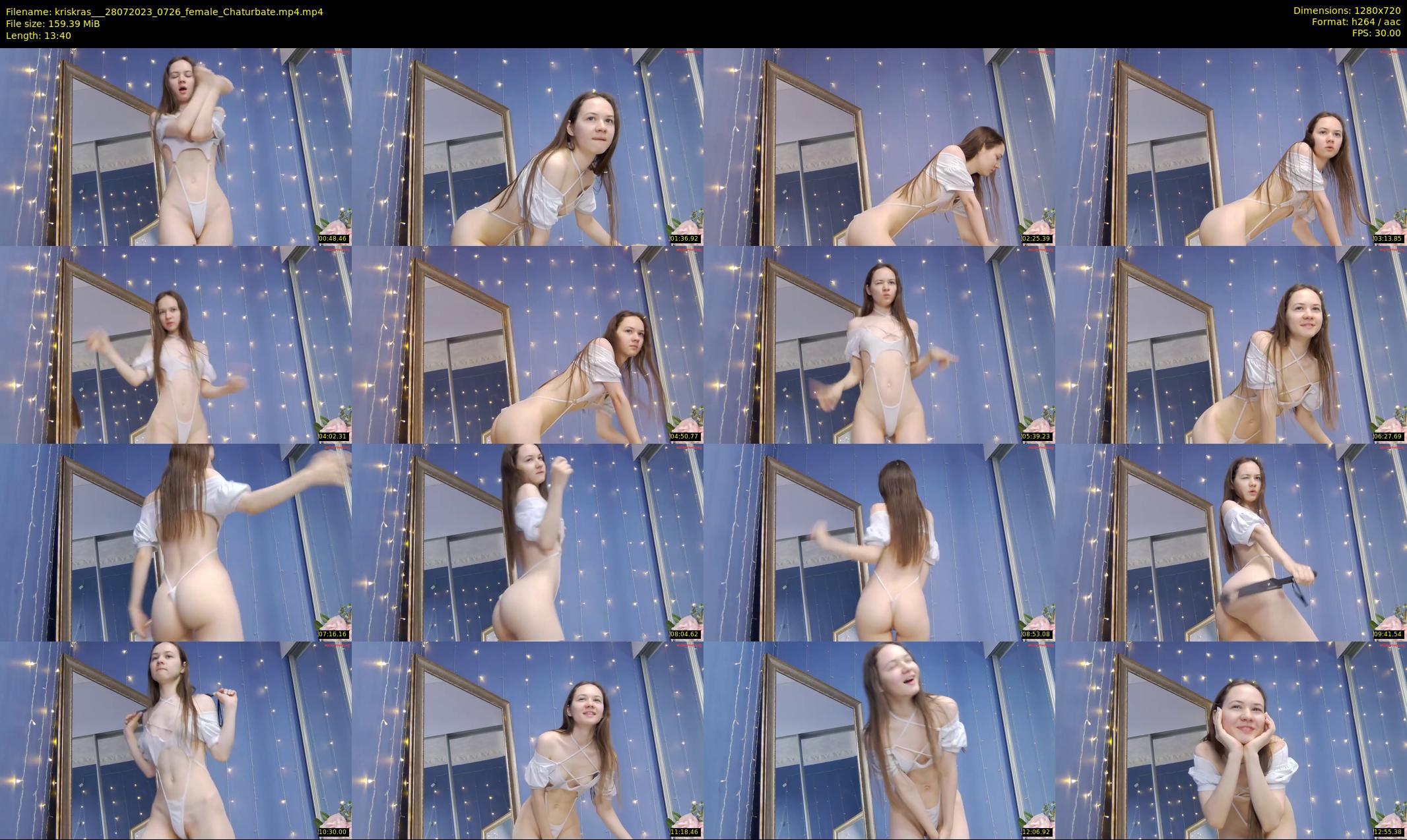 kriskras__ — 14 minute Chaturbate female cam show recording, 720p, Jul 28, 2023