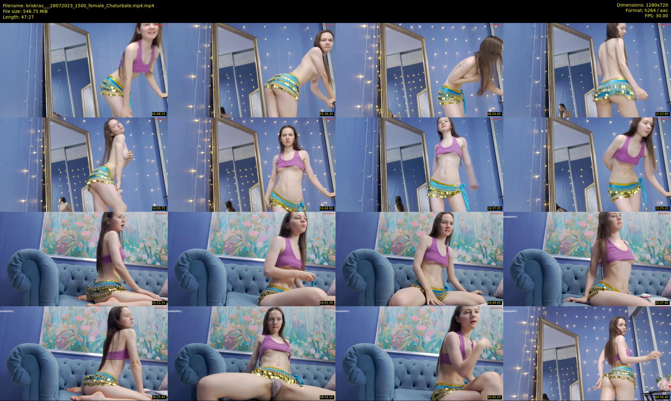 kriskras__ — 48 minute Chaturbate female cam show recording, 720p, Jul 28, 2023