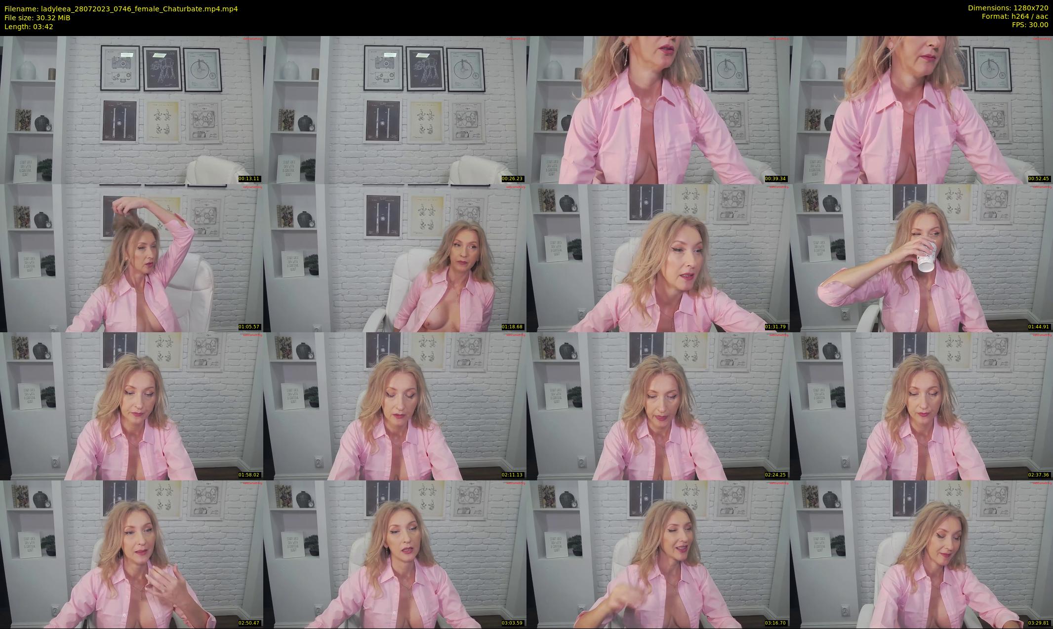 ladyleea — 4 minute Chaturbate female cam show recording, 720p, Jul 28, 2023