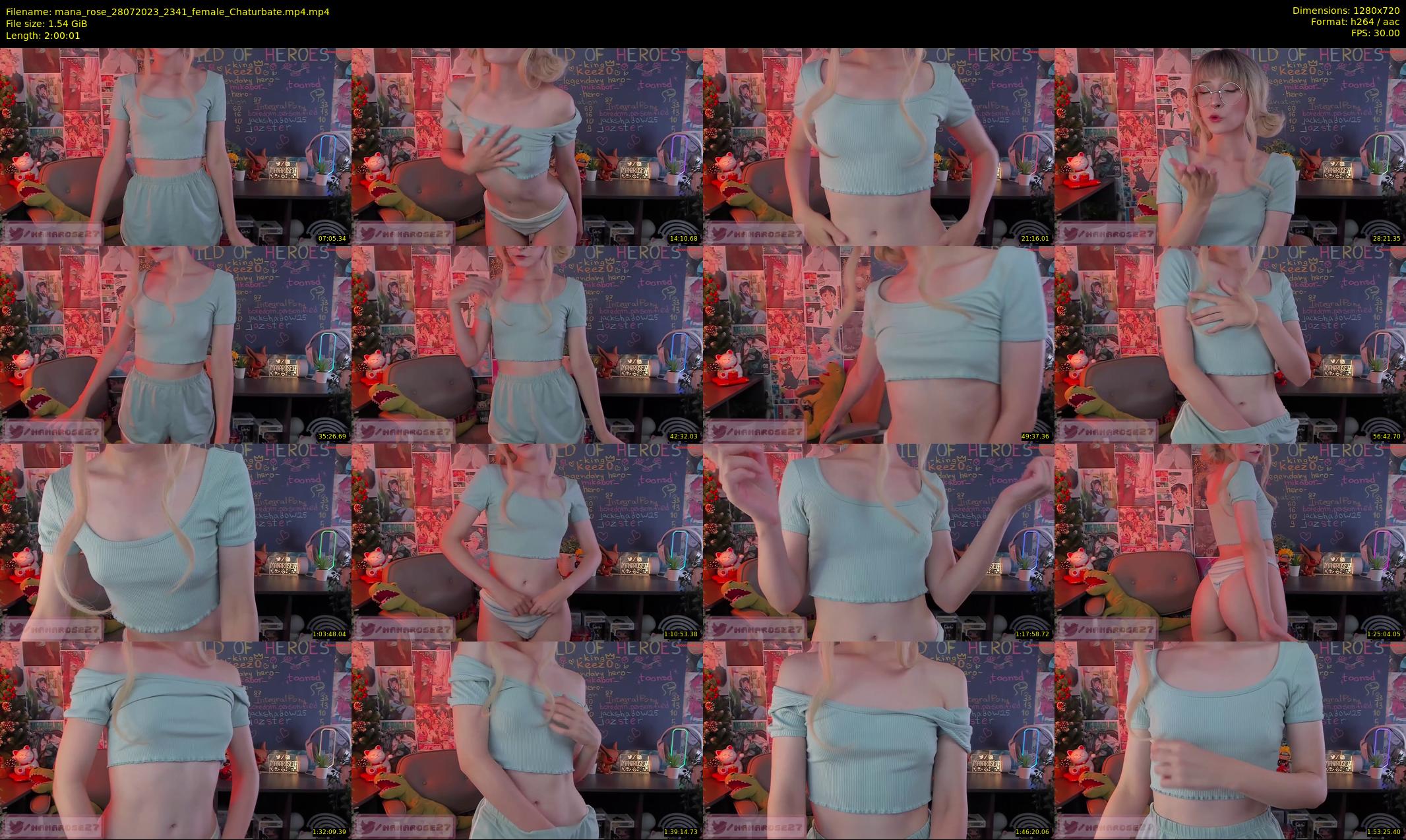 mana_rose — 121 minute Chaturbate female cam show recording, 720p, Jul 28, 2023