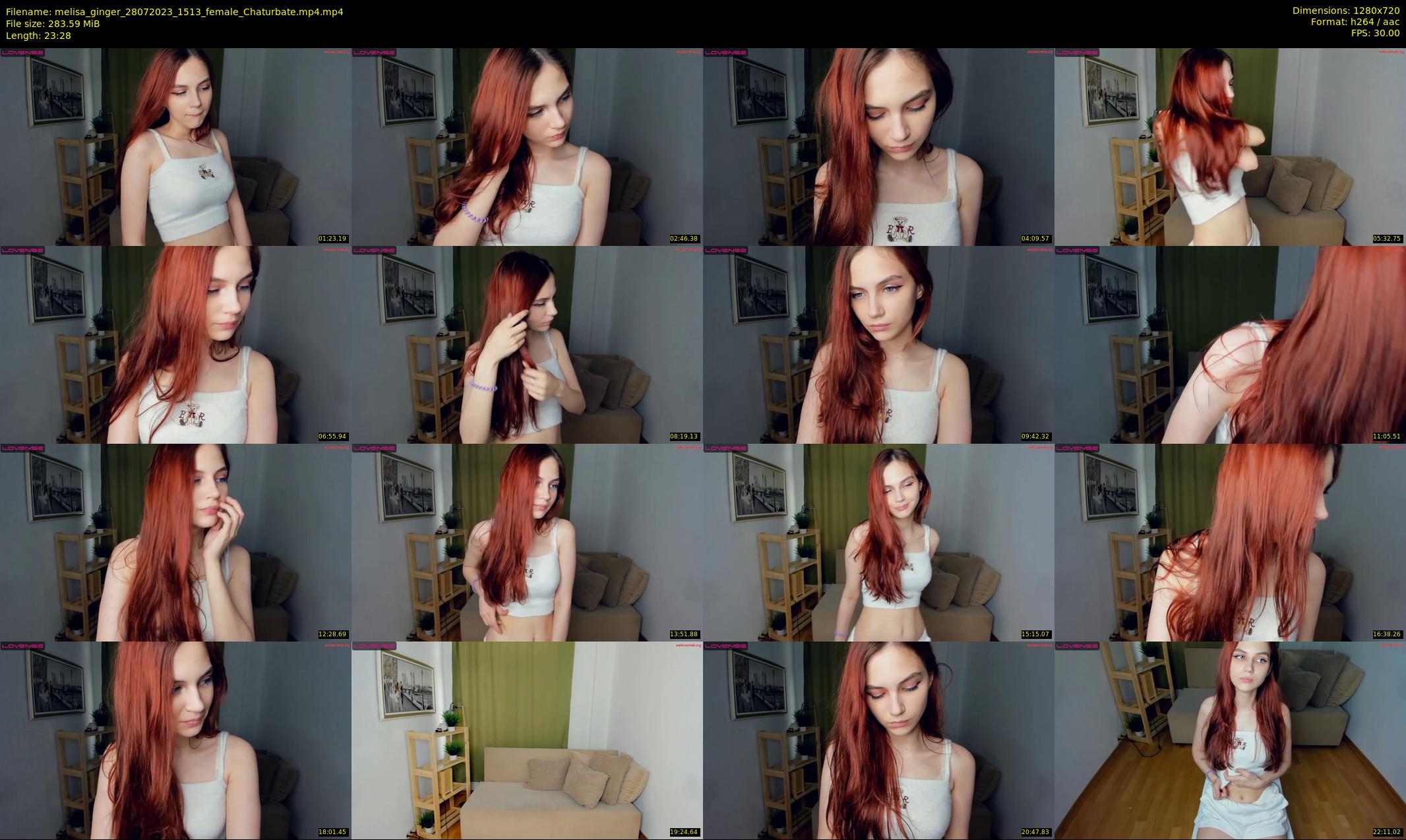 melisa_ginger — 24 minute Chaturbate female cam show recording, 720p, Jul 28, 2023