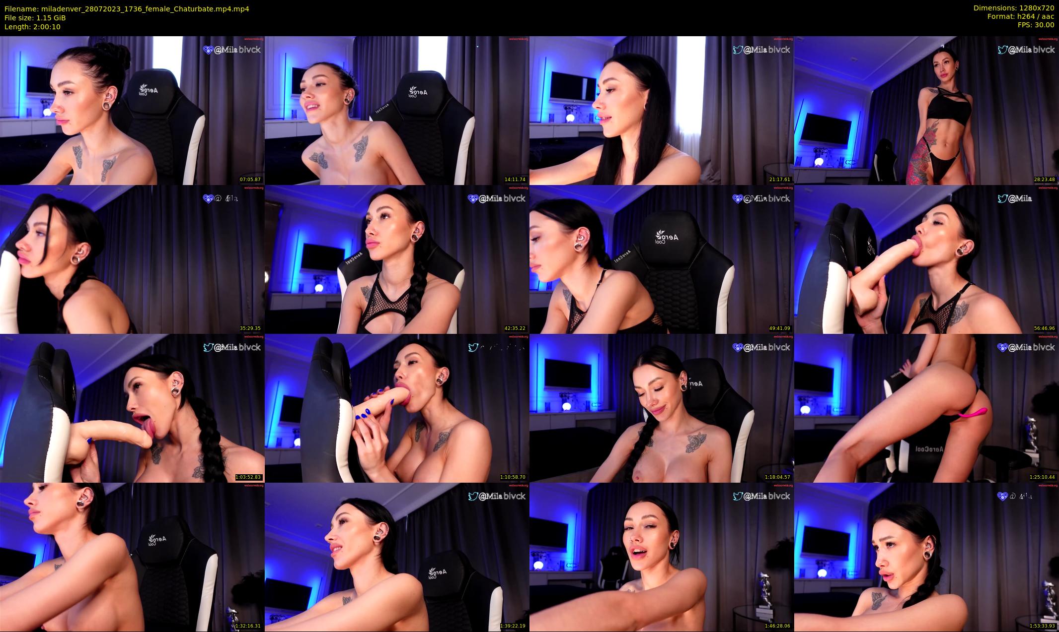 miladenver — 121 minute Chaturbate female cam show recording, 720p, Jul 28, 2023