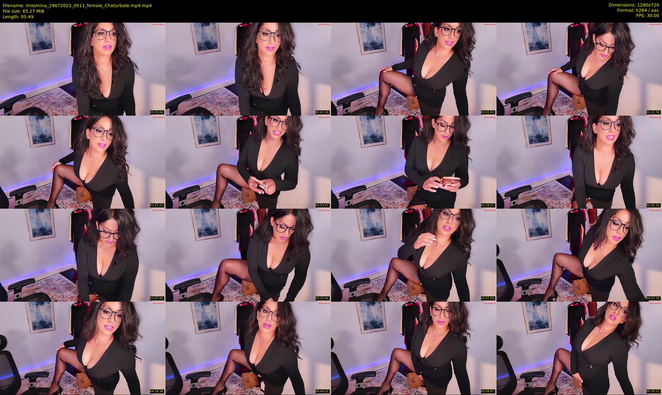 missmina — 6 minute Chaturbate female cam show recording, 720p, Jul 29, 2023