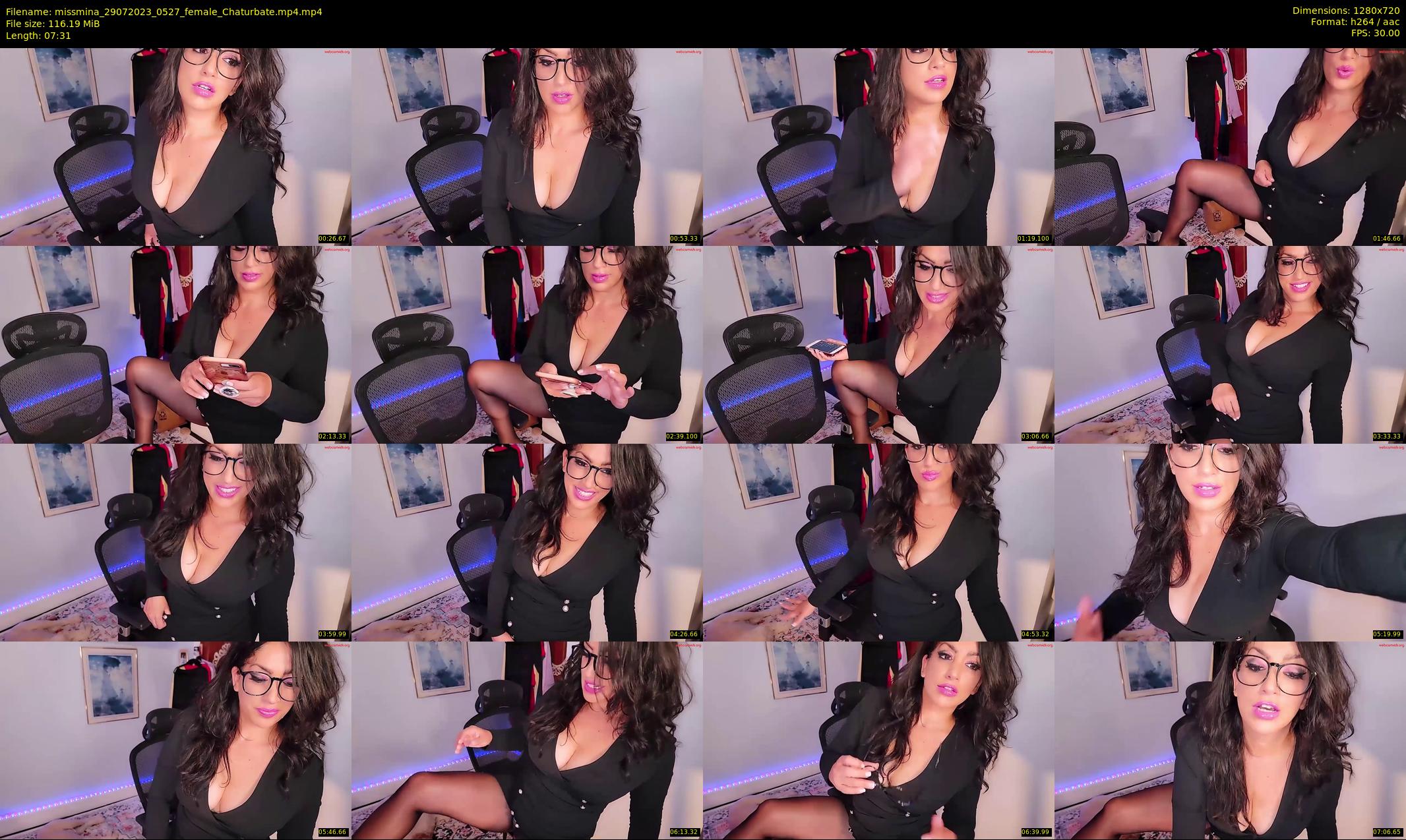 missmina — 8 minute Chaturbate female cam show recording, 720p, Jul 29, 2023