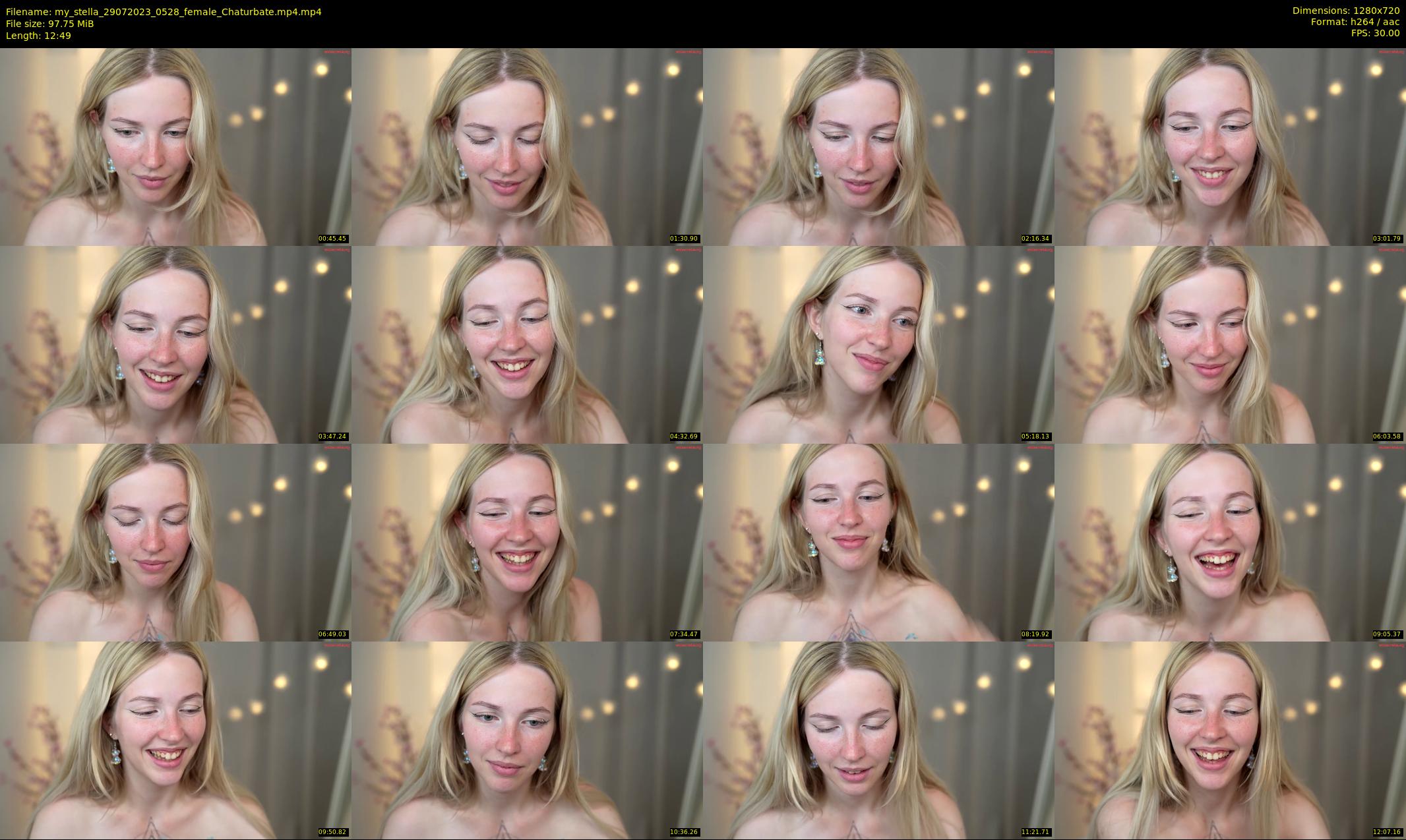 my_stella — 13 minute Chaturbate female cam show recording, 720p, Jul 29, 2023