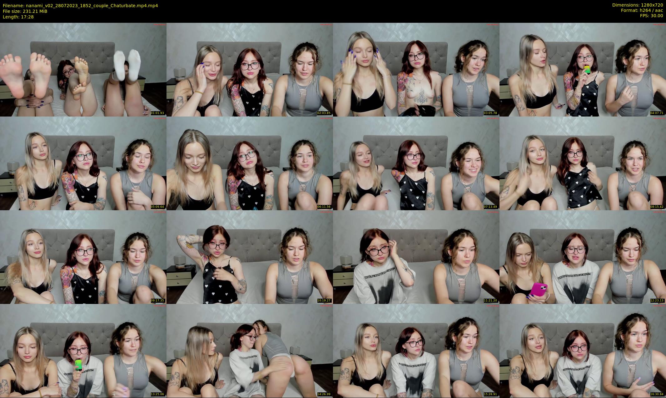 nanami_v02 — 18 minute Chaturbate couple cam show recording, 720p, Jul 28, 2023
