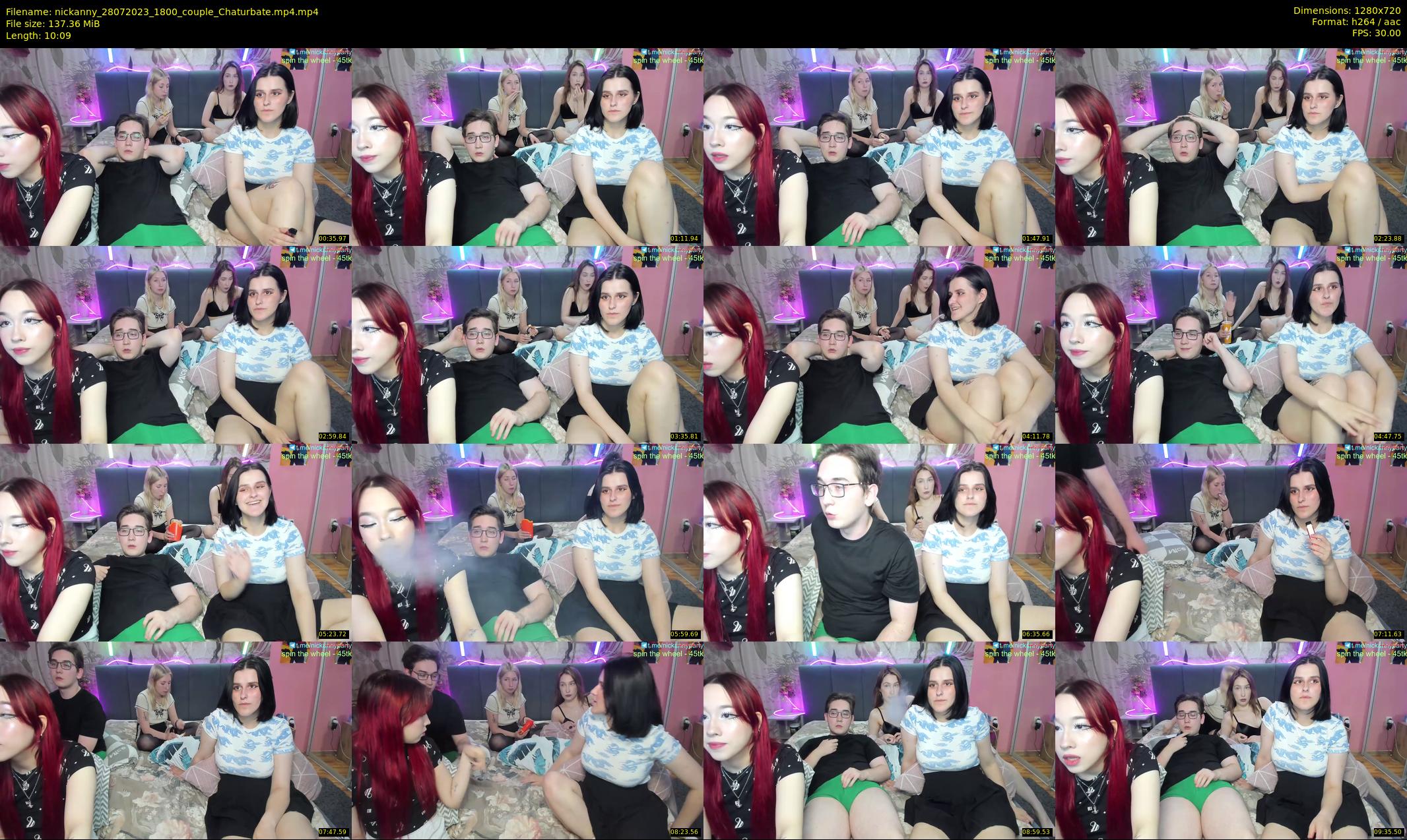 nickanny — 11 minute Chaturbate couple cam show recording, 720p, Jul 28, 2023