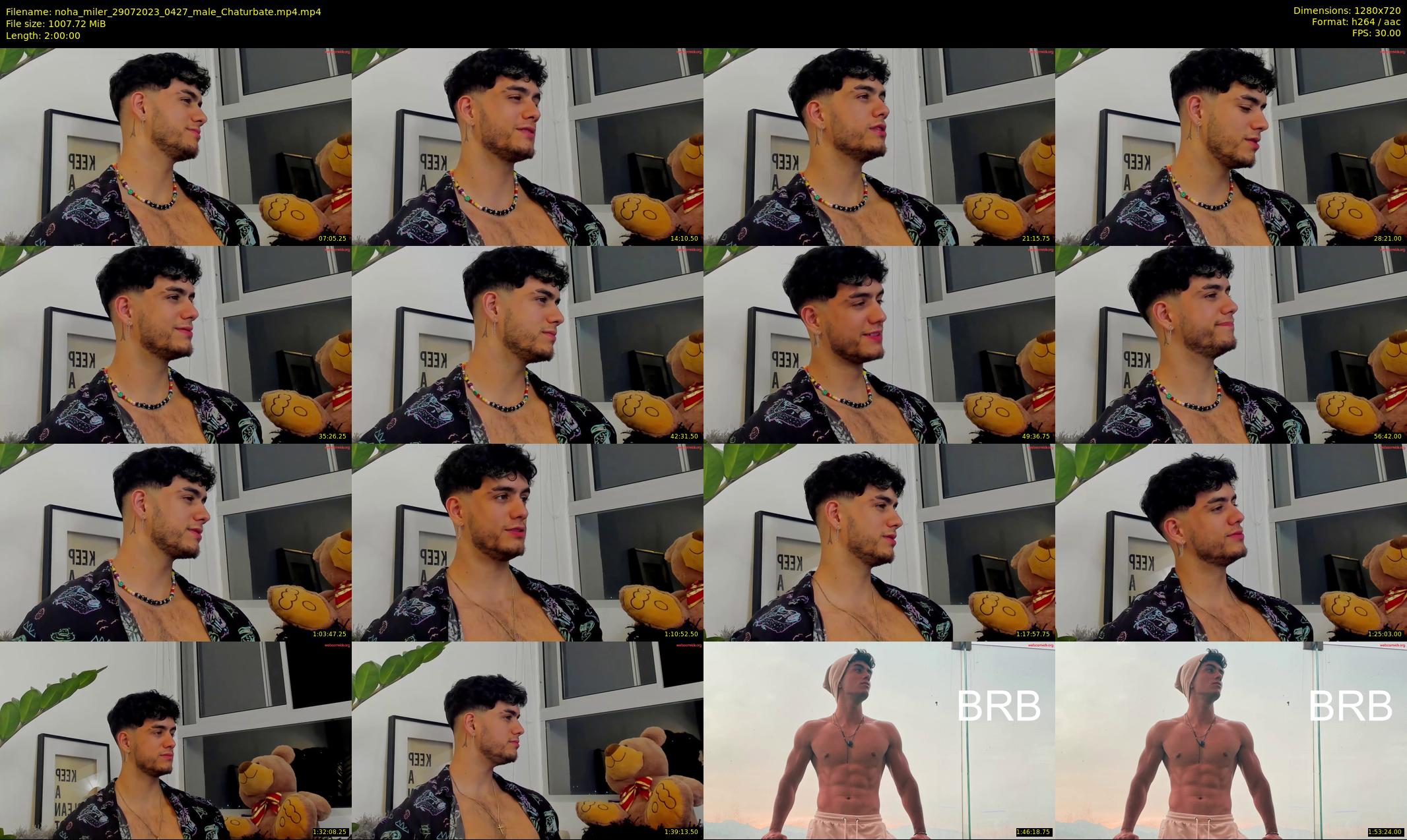 noha_miler — 120 minute Chaturbate male cam show recording, 720p, Jul 29, 2023