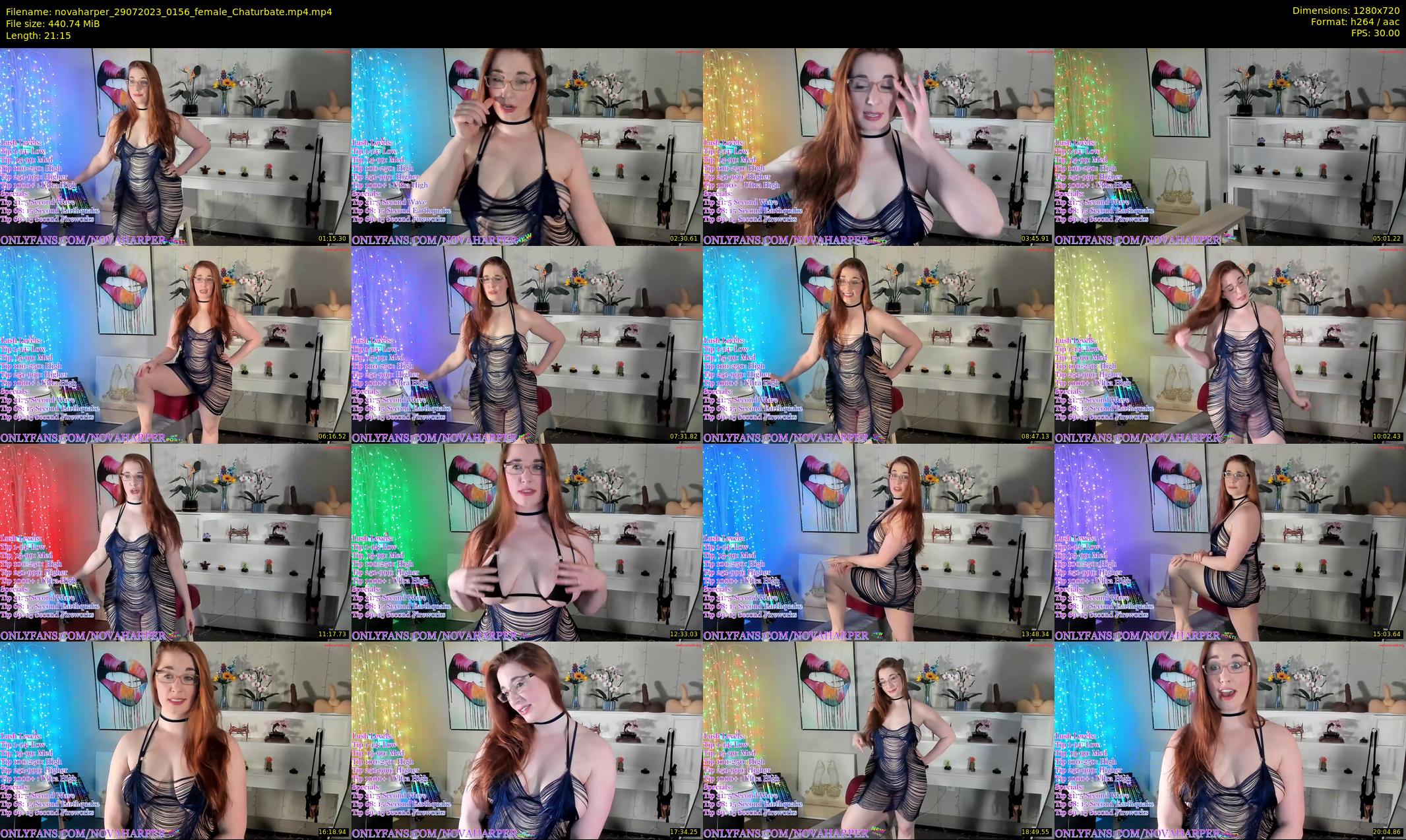 novaharper — 22 minute Chaturbate female cam show recording, 720p, Jul 29, 2023