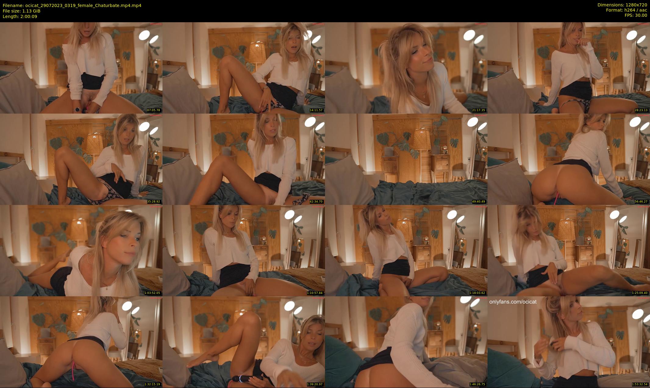 ocicat — 121 minute Chaturbate female cam show recording, 720p, Jul 29, 2023