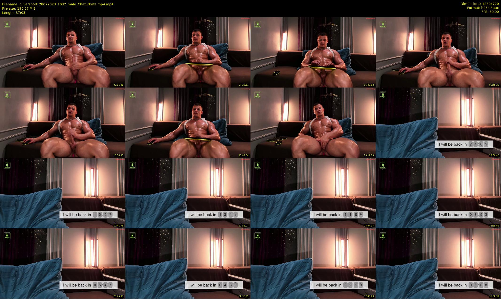 oliversport — 38 minute Chaturbate male cam show recording, 720p, Jul 28, 2023