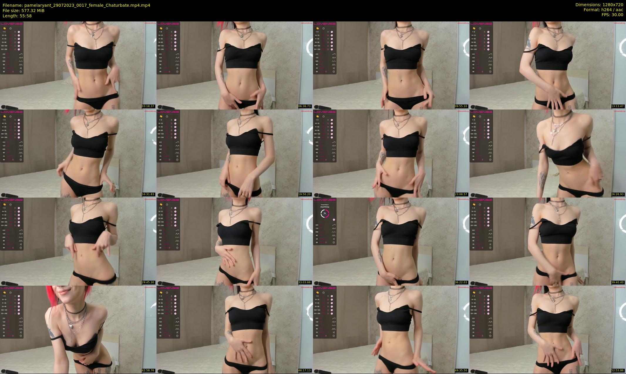 pamelaryant — 56 minute Chaturbate female cam show recording, 720p, Jul 29, 2023