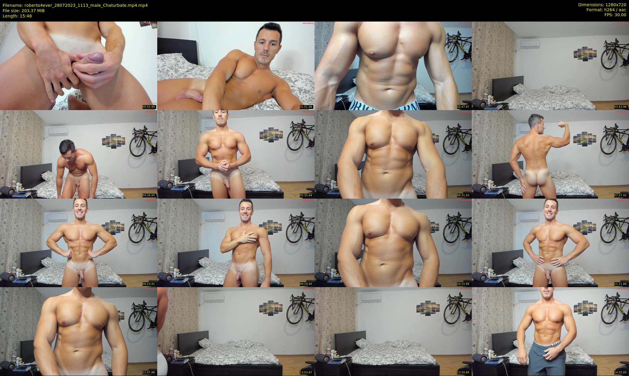 roberto4ever — 16 minute Chaturbate male cam show recording, 720p, Jul 28, 2023