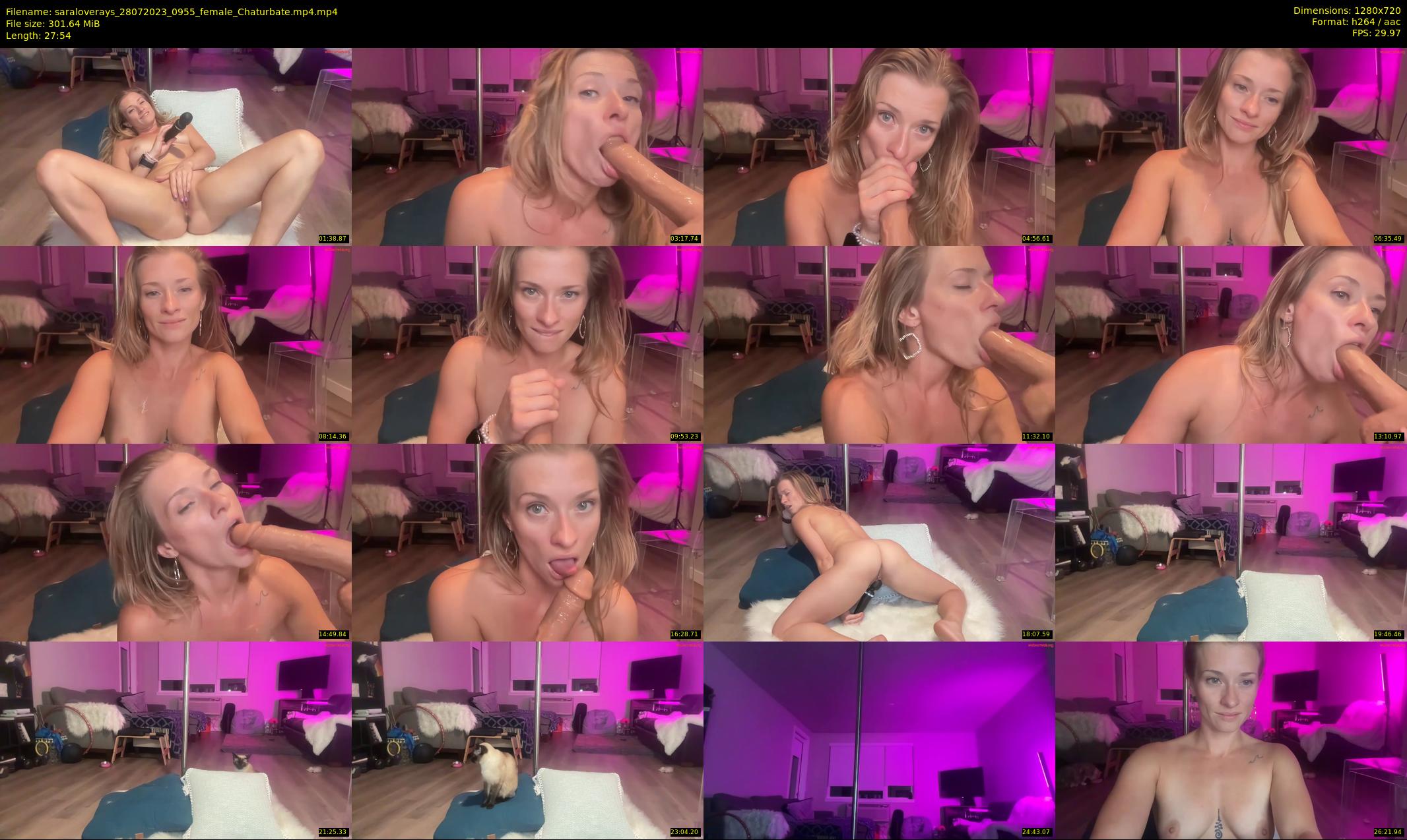 saraloverays — 28 minute Chaturbate female cam show recording, 720p, Jul 28, 2023