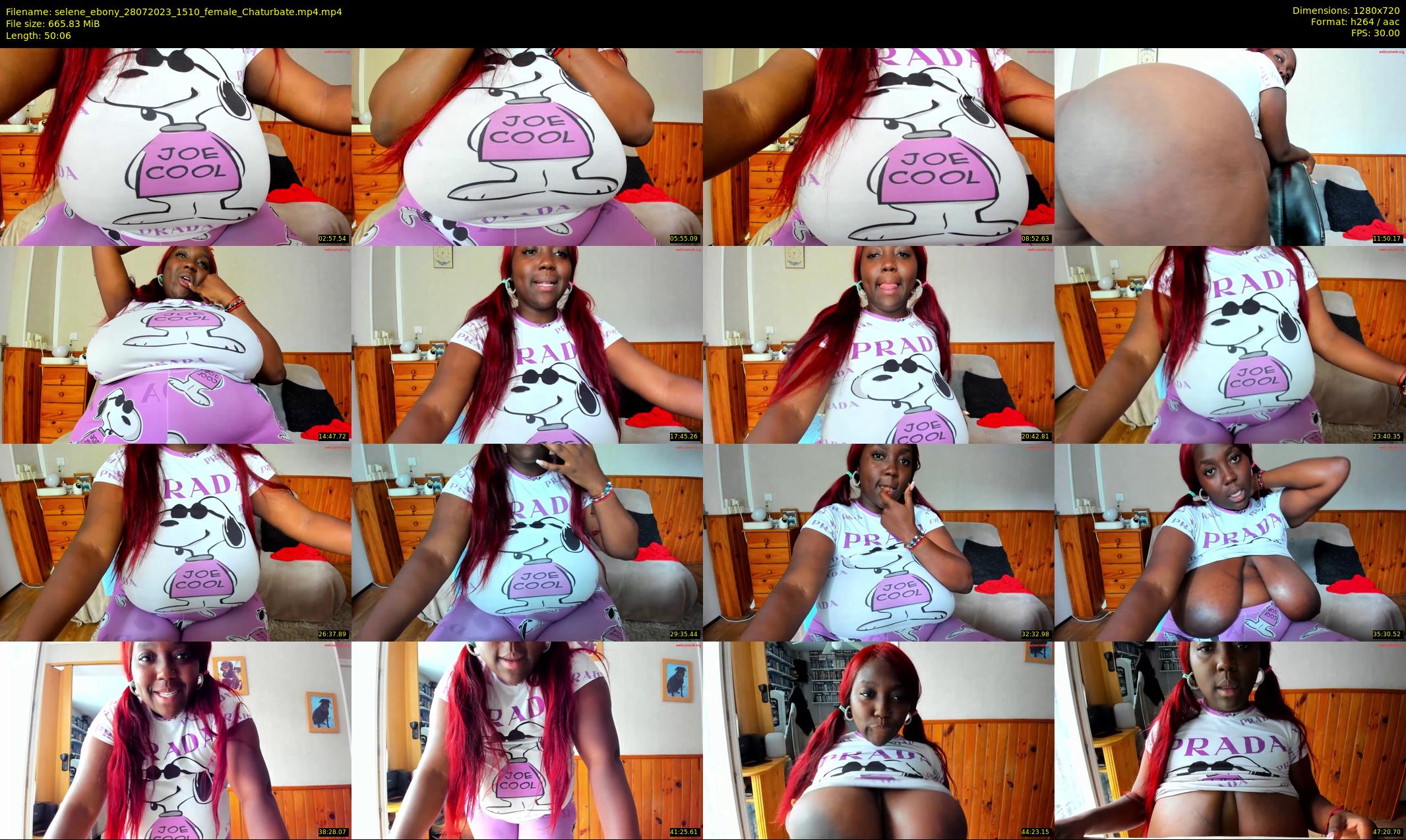 selene_ebony — 51 minute Chaturbate female cam show recording, 720p, Jul 28, 2023