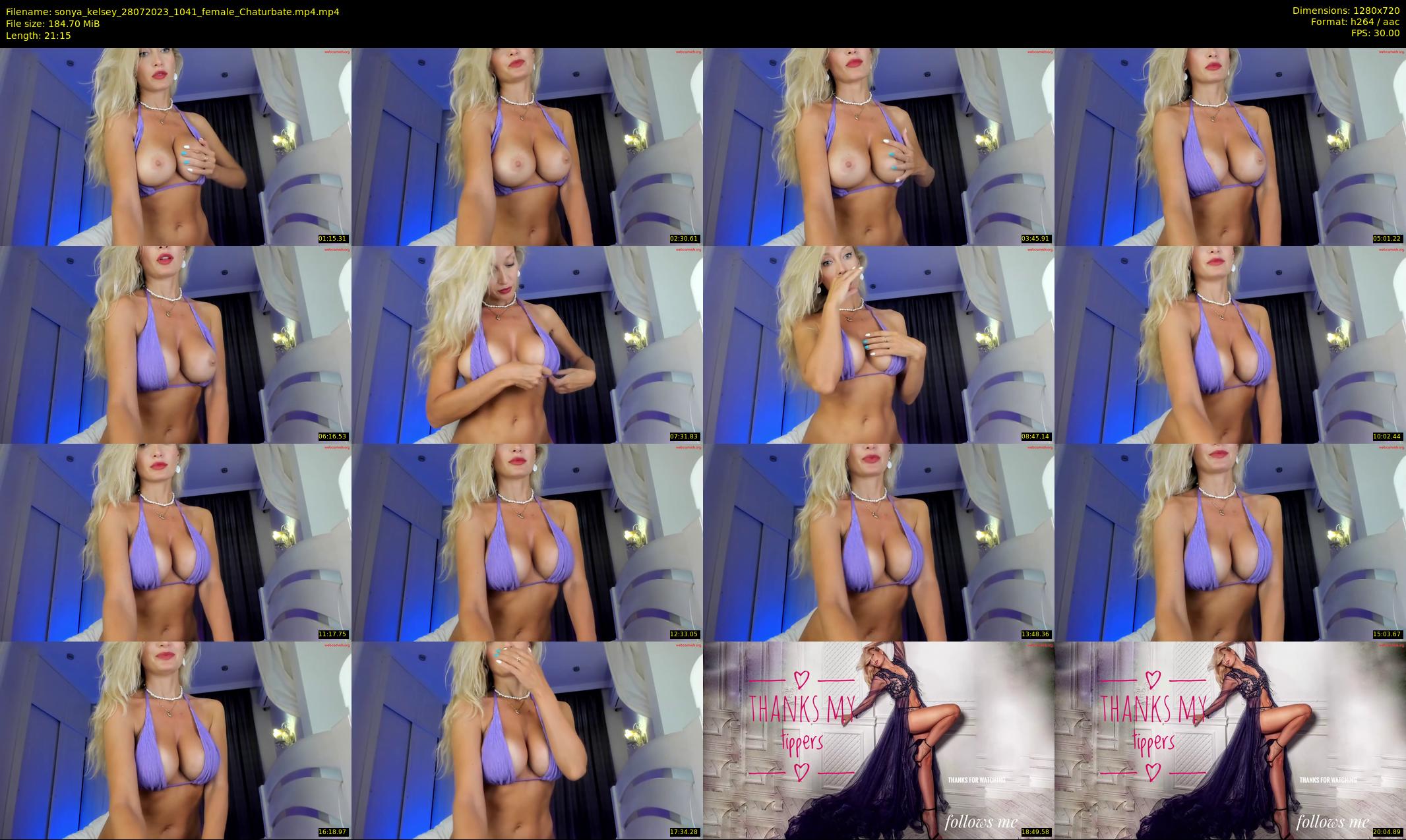 sonya_kelsey — 22 minute Chaturbate female cam show recording, 720p, Jul 28, 2023