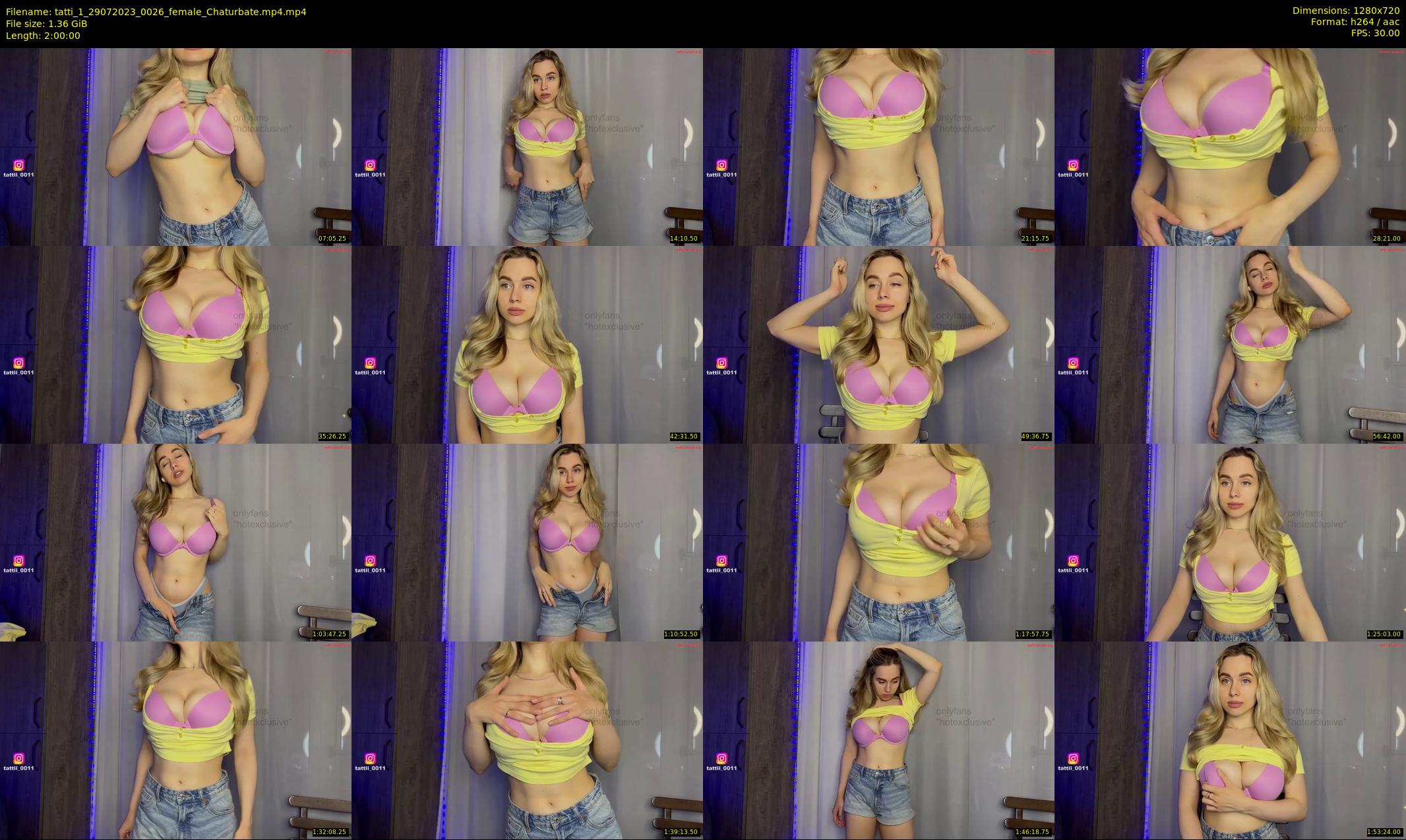 tatti_1 — 120 minute Chaturbate female cam show recording, 720p, Jul 29, 2023