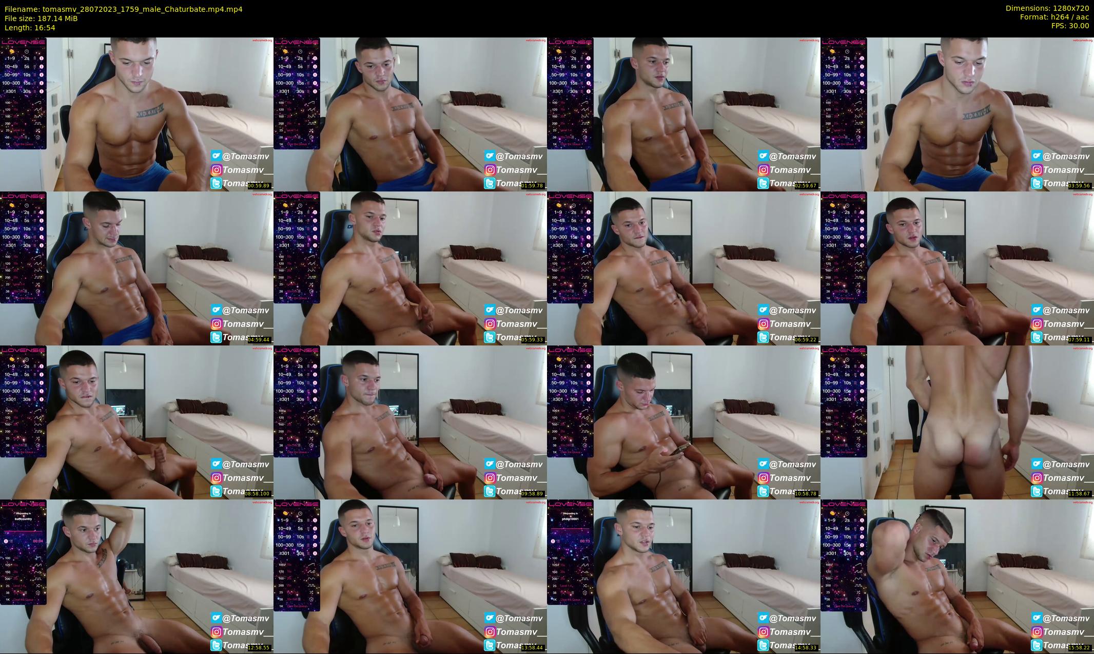 tomasmv — 17 minute Chaturbate male cam show recording, 720p, Jul 28, 2023