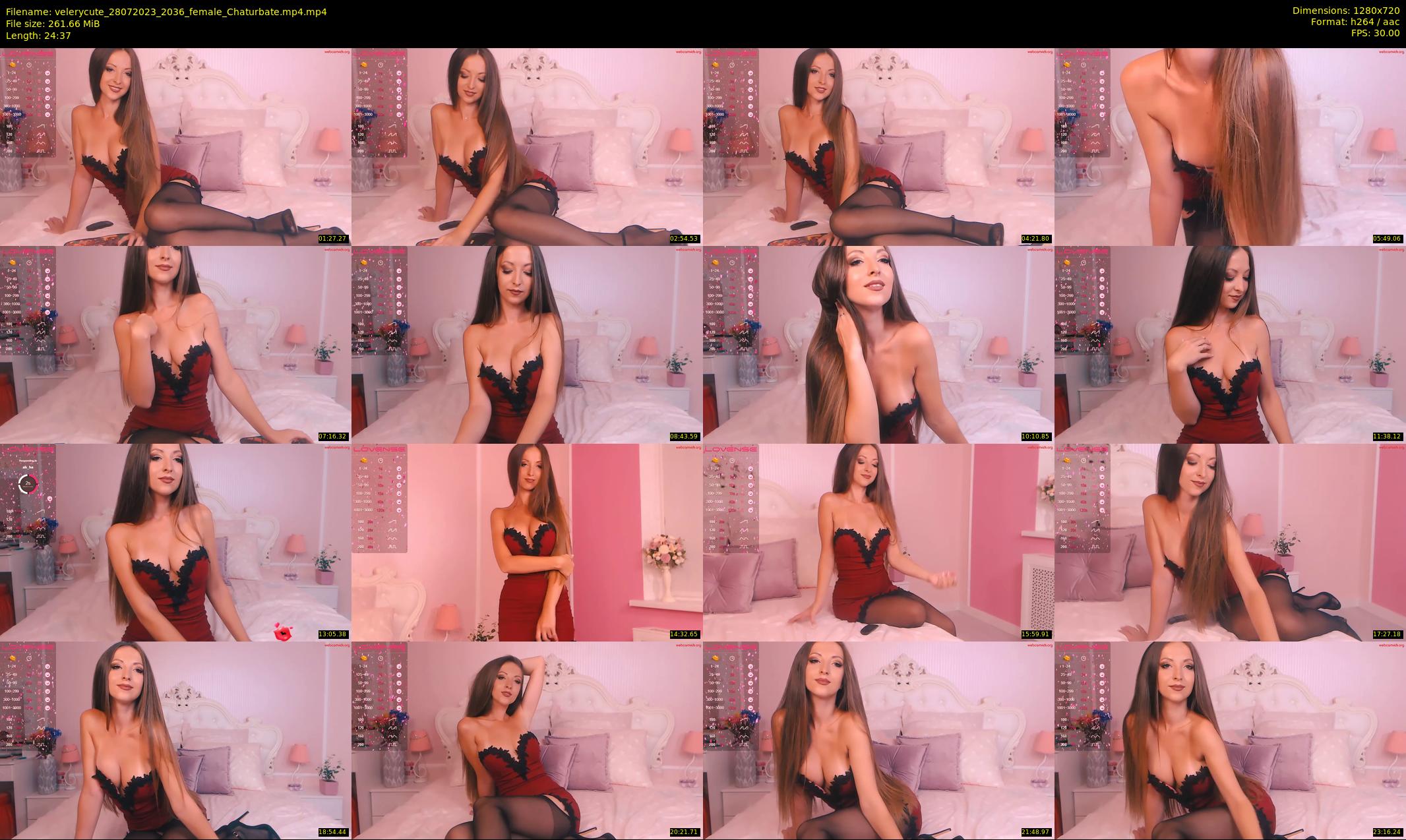 velerycute — 25 minute Chaturbate female cam show recording, 720p, Jul 28, 2023