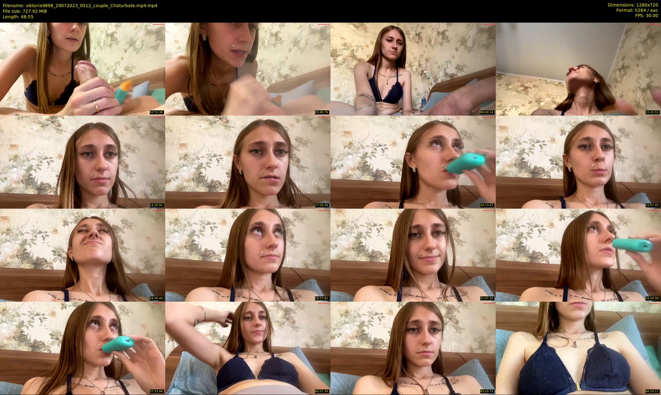 viktoria9898 — 49 minute Chaturbate couple cam show recording, 720p, Jul 29, 2023