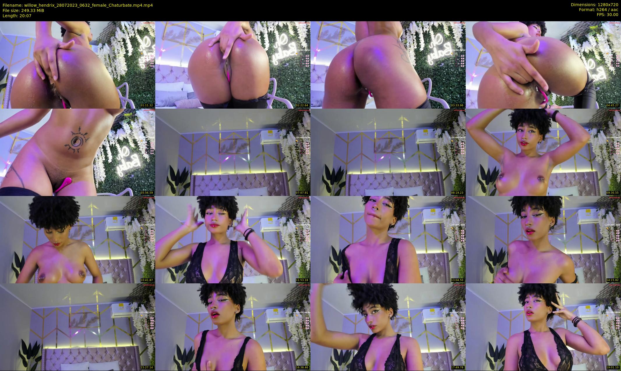 willow_hendrix — 21 minute Chaturbate female cam show recording, 720p, Jul 28, 2023