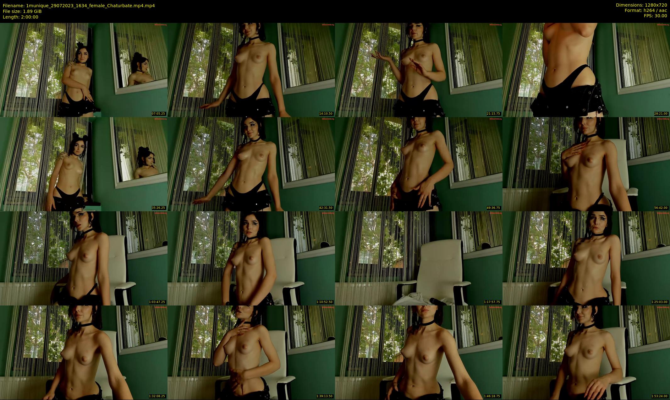 1munique — 120 minute Chaturbate female cam show recording, 720p, Jul 29, 2023