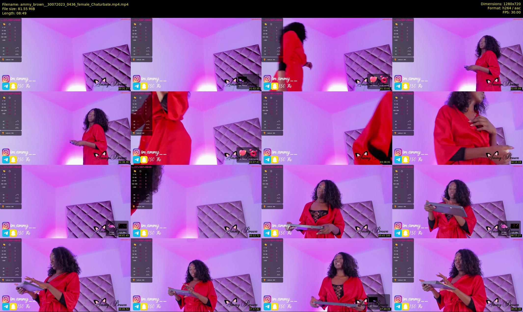 ammy_brown_ — 9 minute Chaturbate female cam show recording, 720p, Jul 30, 2023
